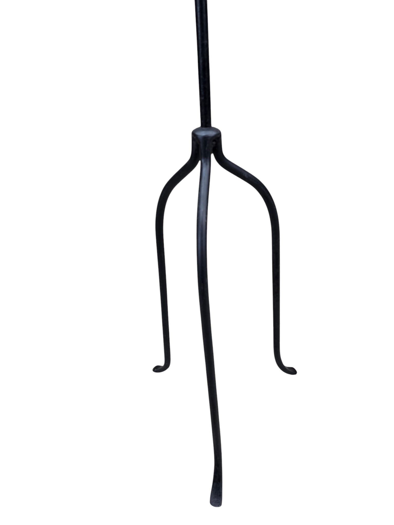Vintage Black Iron Nail-Top Candle Stands – Set of 3