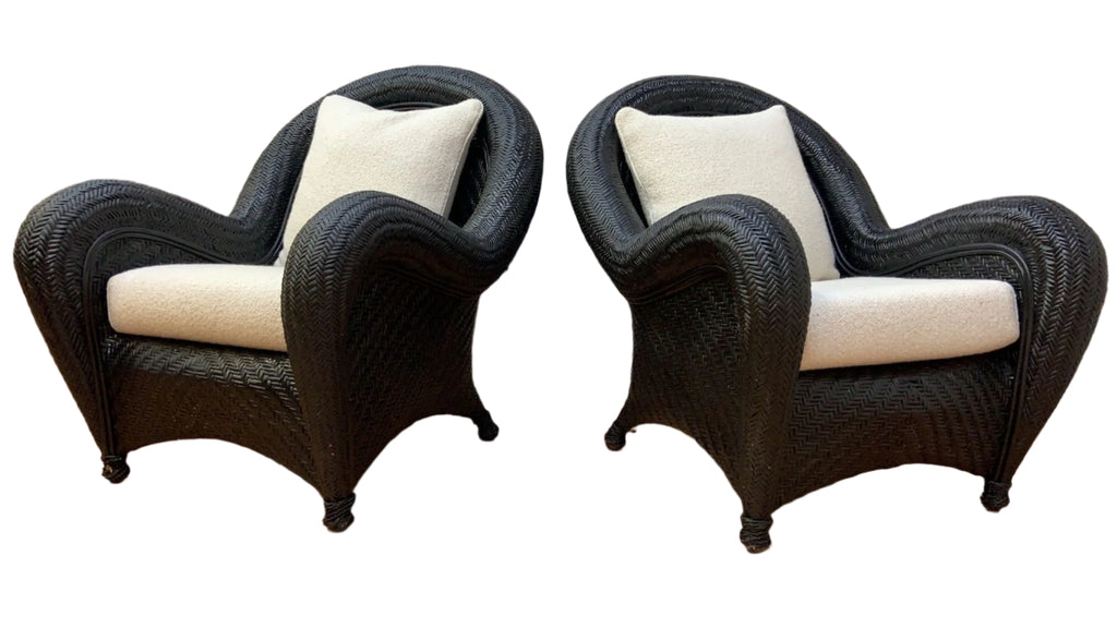 Malabar Wicker Chair Chair Pads Pottery Barn Malabar Woven Wicker