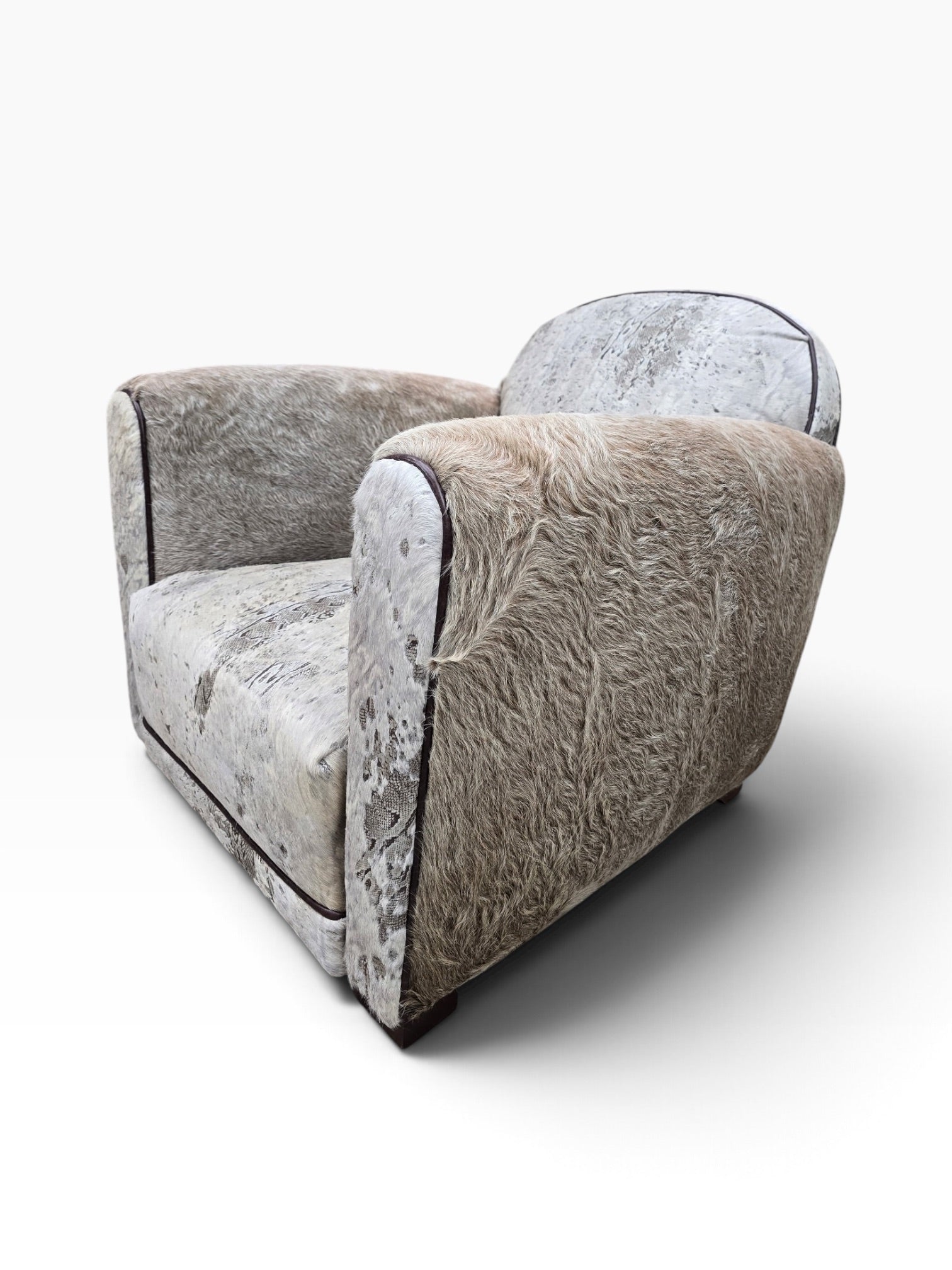 Vintage French Art Deco Club Chair Newly Reupholstered