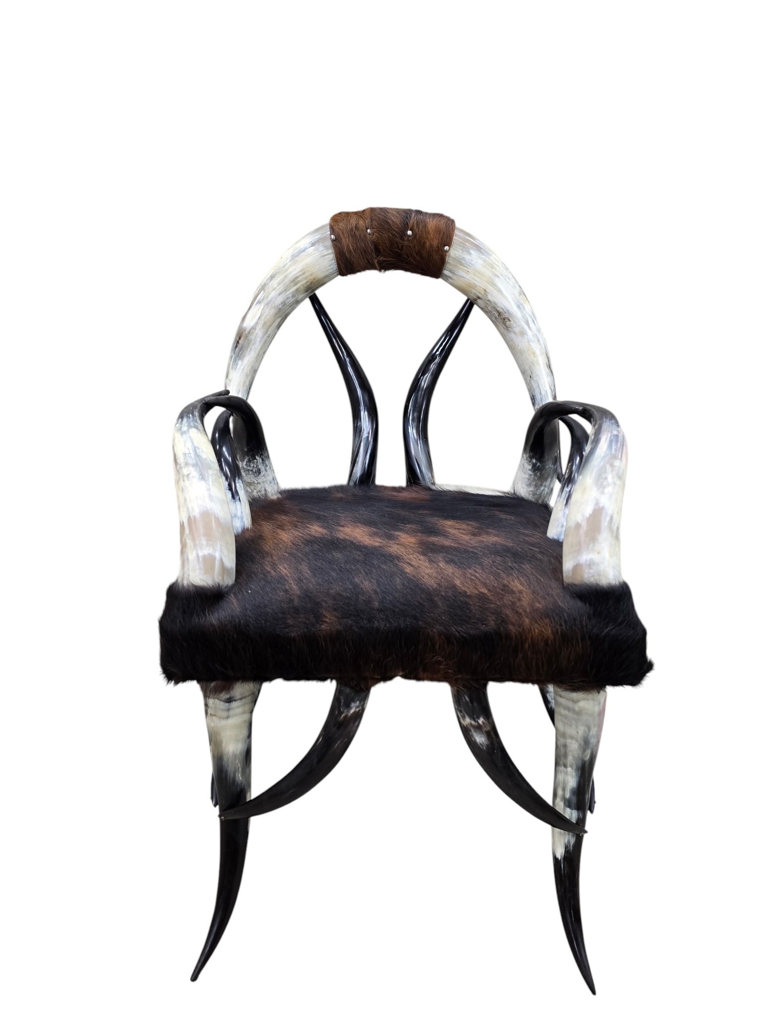 Antique Rustic Western Steer Horn Chair