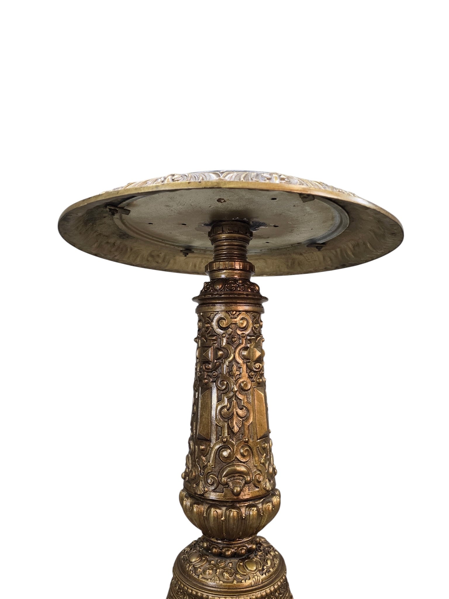 Antique Rococo Revival Style Pedestal Stand