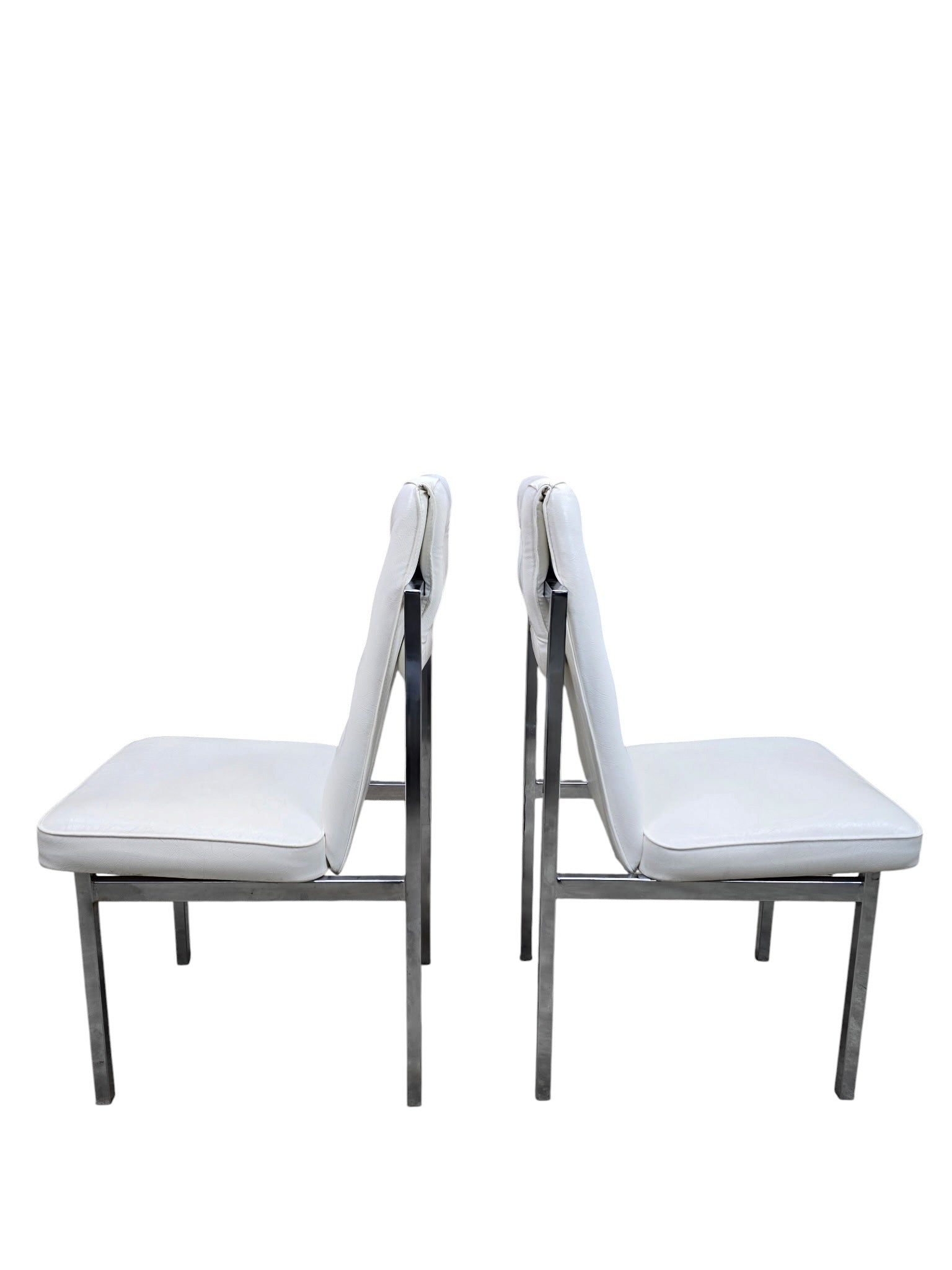 MCM Cal-Style Furniture Mfg. Chrome High Back Dining Chairs – Set of 6
