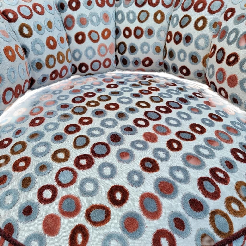 MCM Barrel Back Club Chairs Newly Reupholstered - Pair