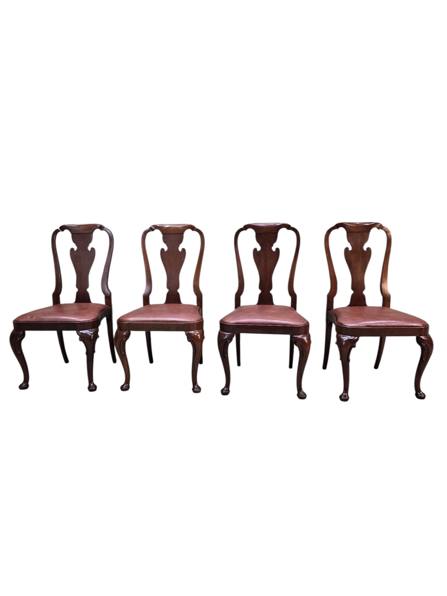 Vintage Queen Anne Style Dining Chairs By Baker Furniture - 4