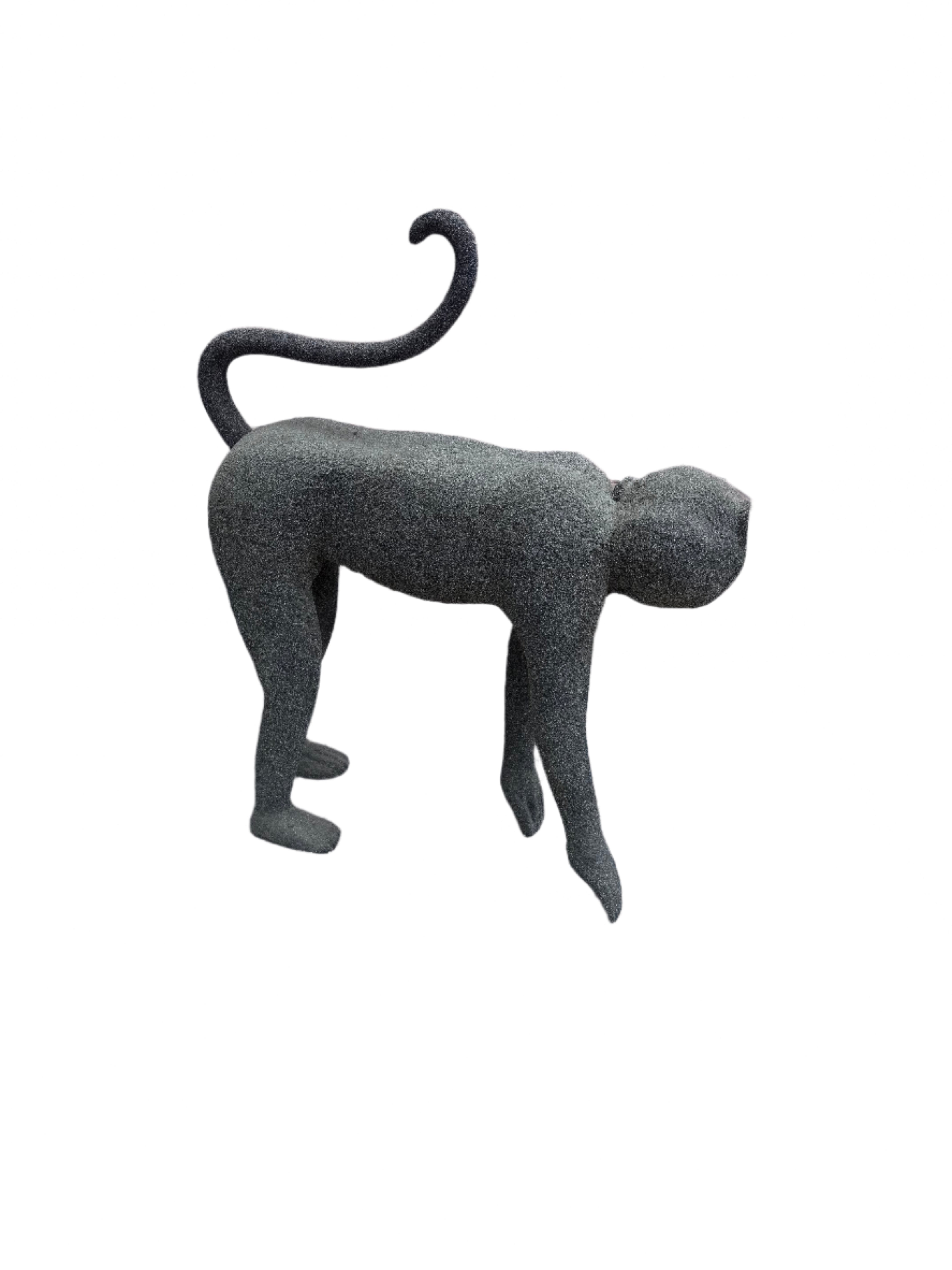 Mid Century Modern Crouching Monkey Sculpture