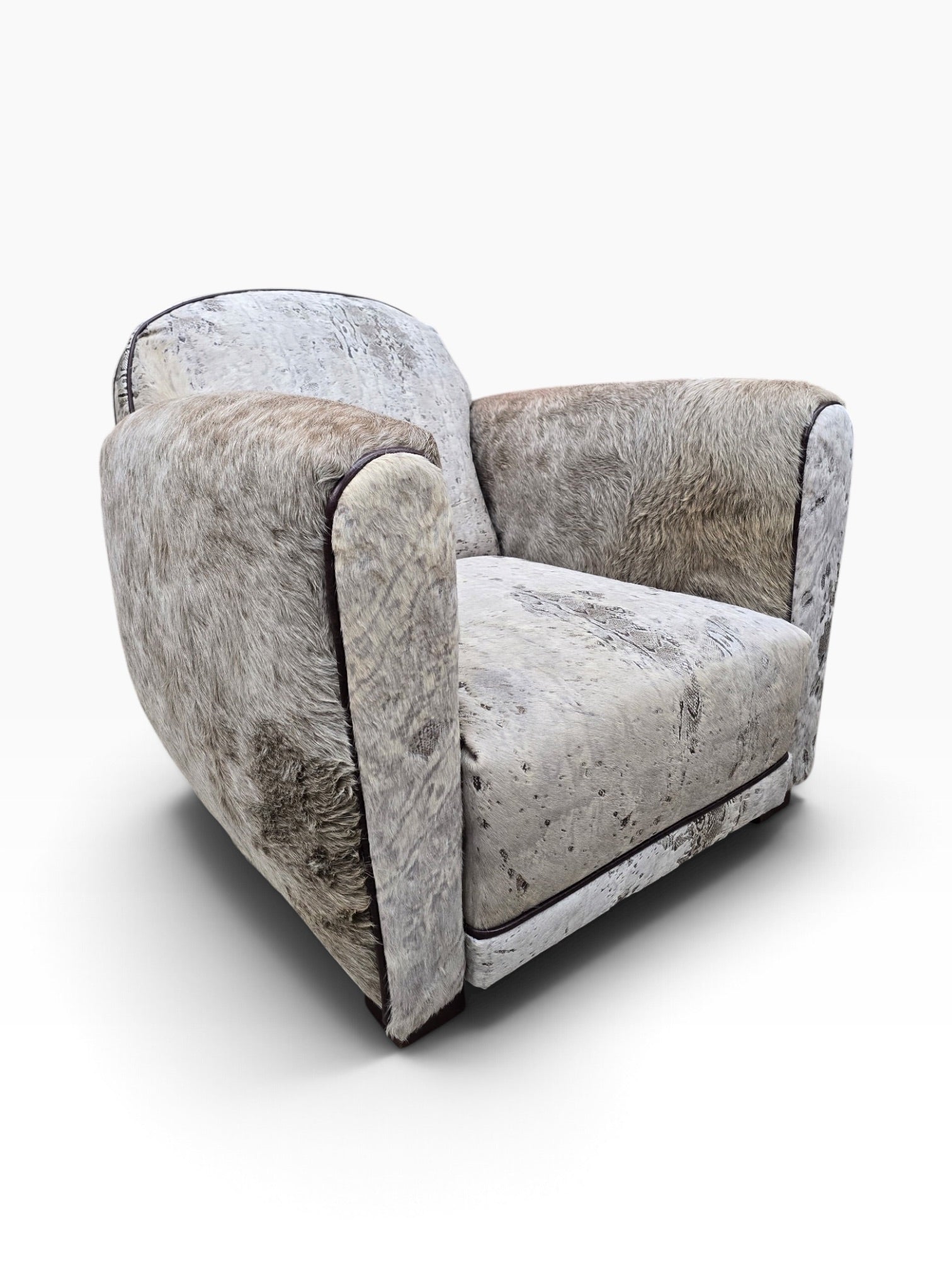 Vintage French Art Deco Club Chair Newly Reupholstered