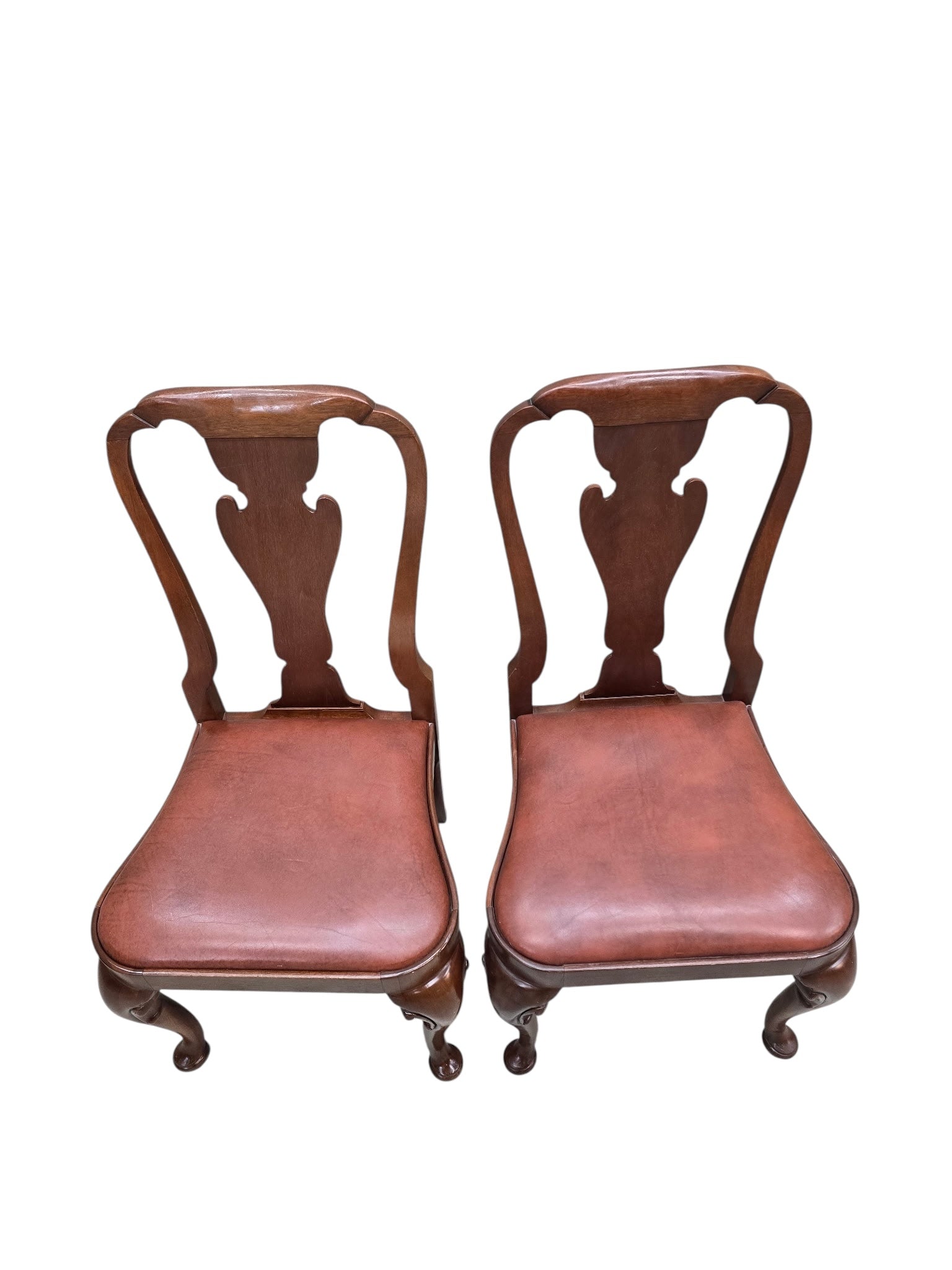 Vintage Queen Anne Style Dining Chairs By Baker Furniture - 4