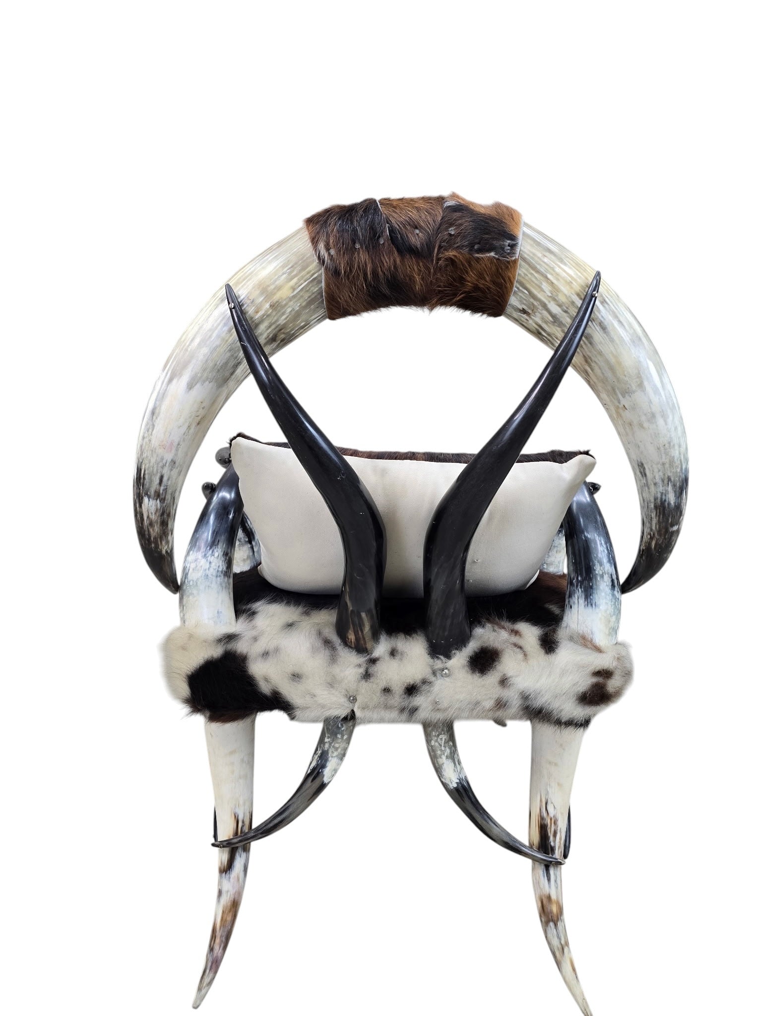 Antique Rustic Western Steer Horn Chair