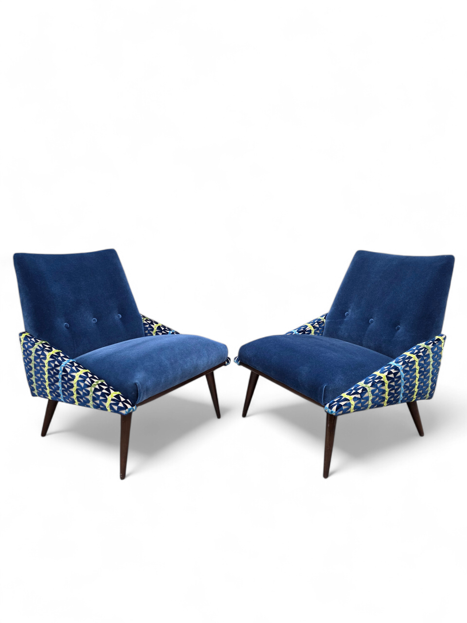 MCM Slipper Chairs by Kroehler Newly Reupholstered – Pair