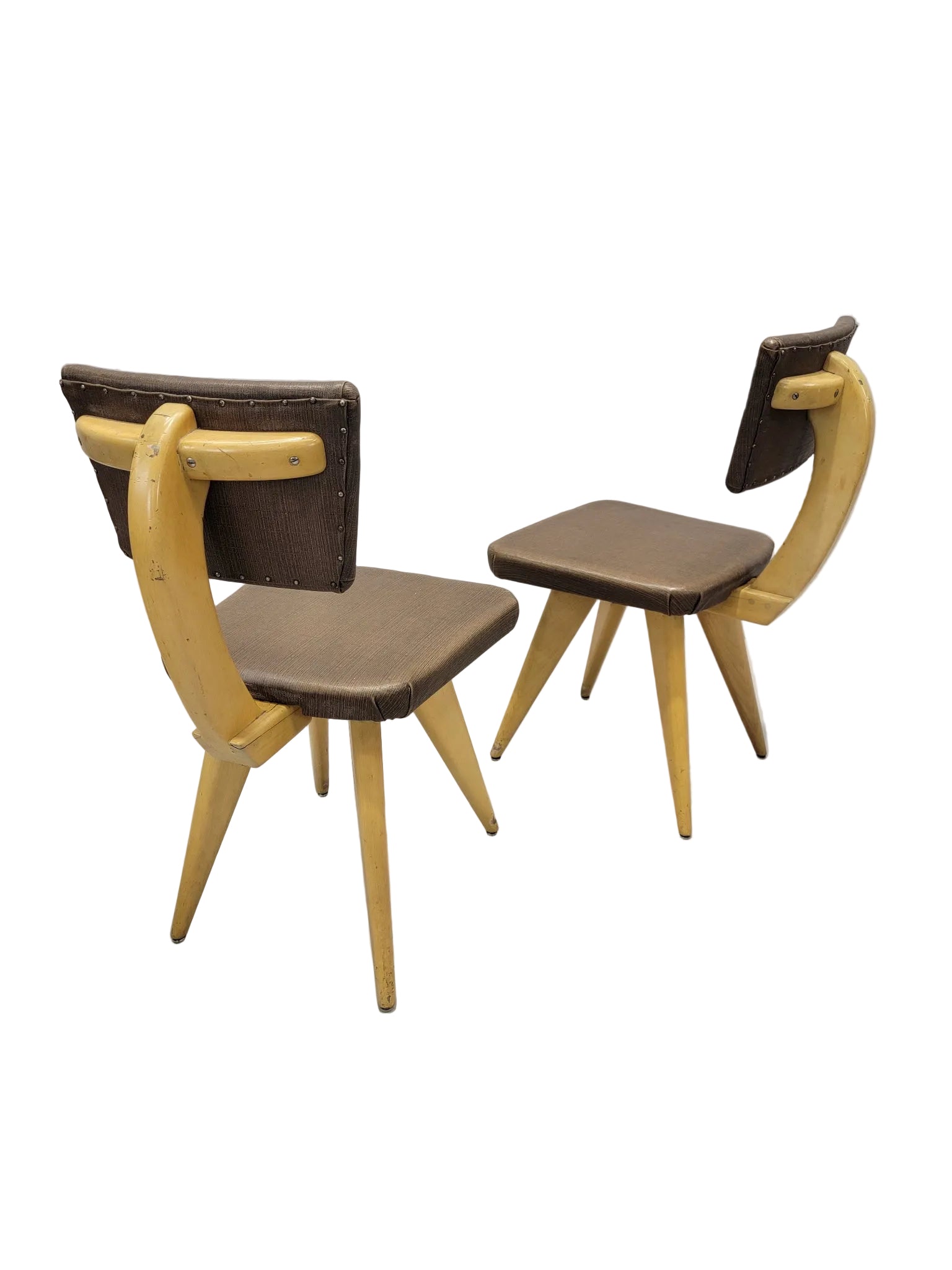 MCM Italian Style Sculptural Dining Chairs – 8
