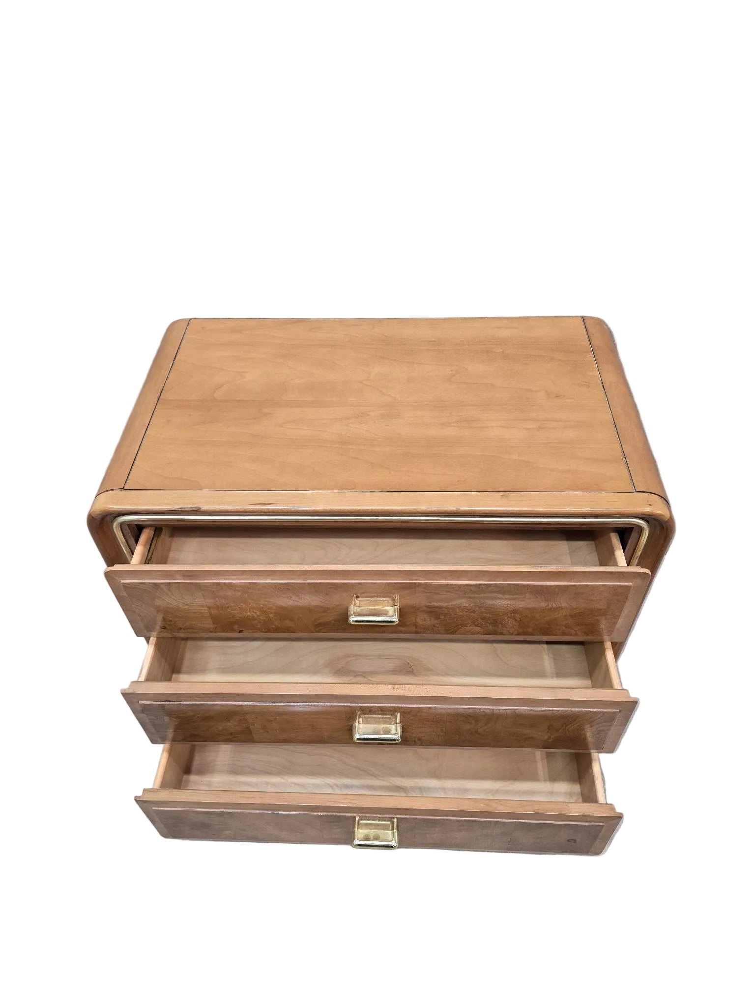 MCM Walnut 3 Drawer Chest/Nightstand by American of Martinsville