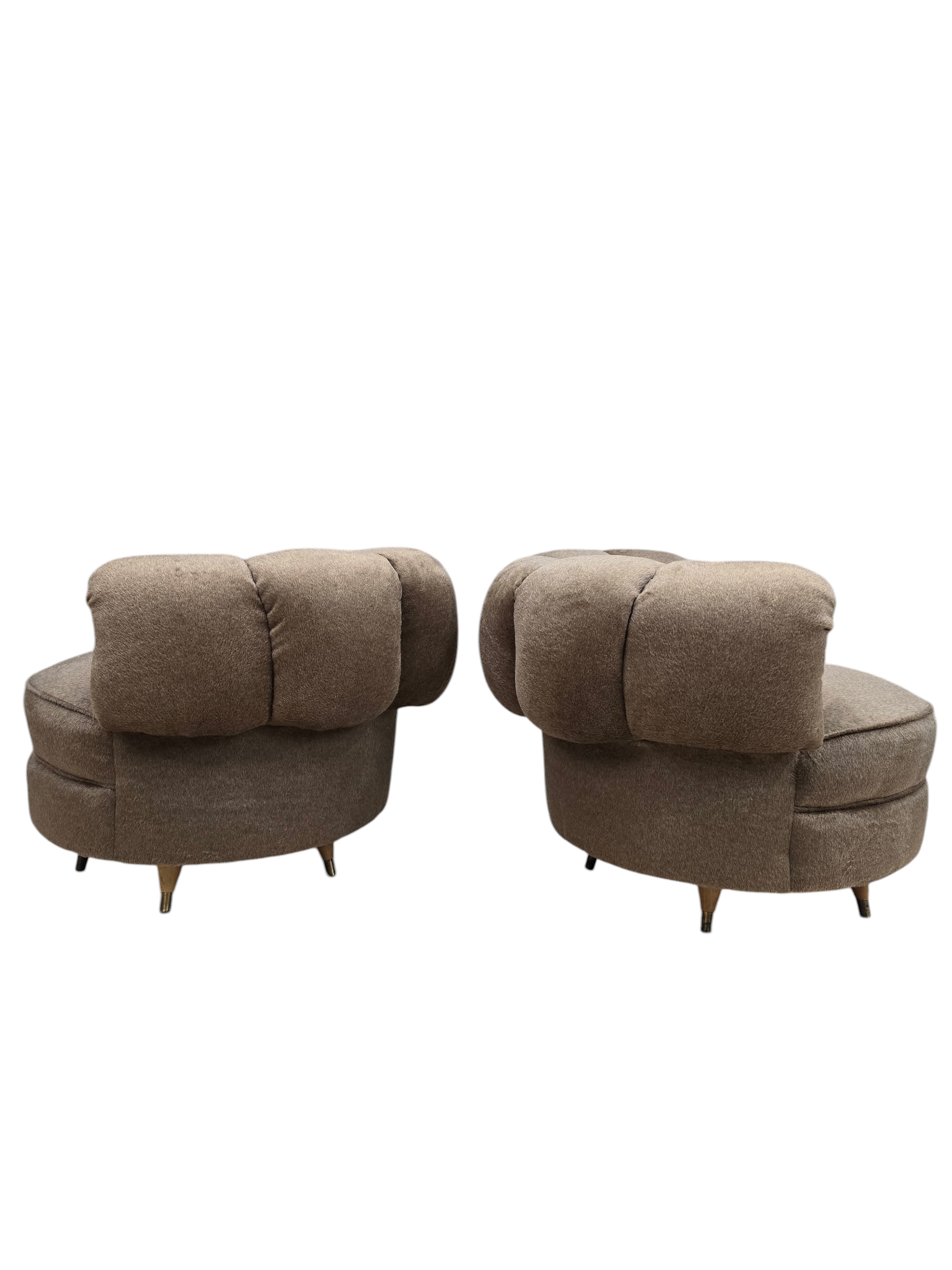 MCM Barrel Back Lounge Chairs Newly Reupholstered – Pair