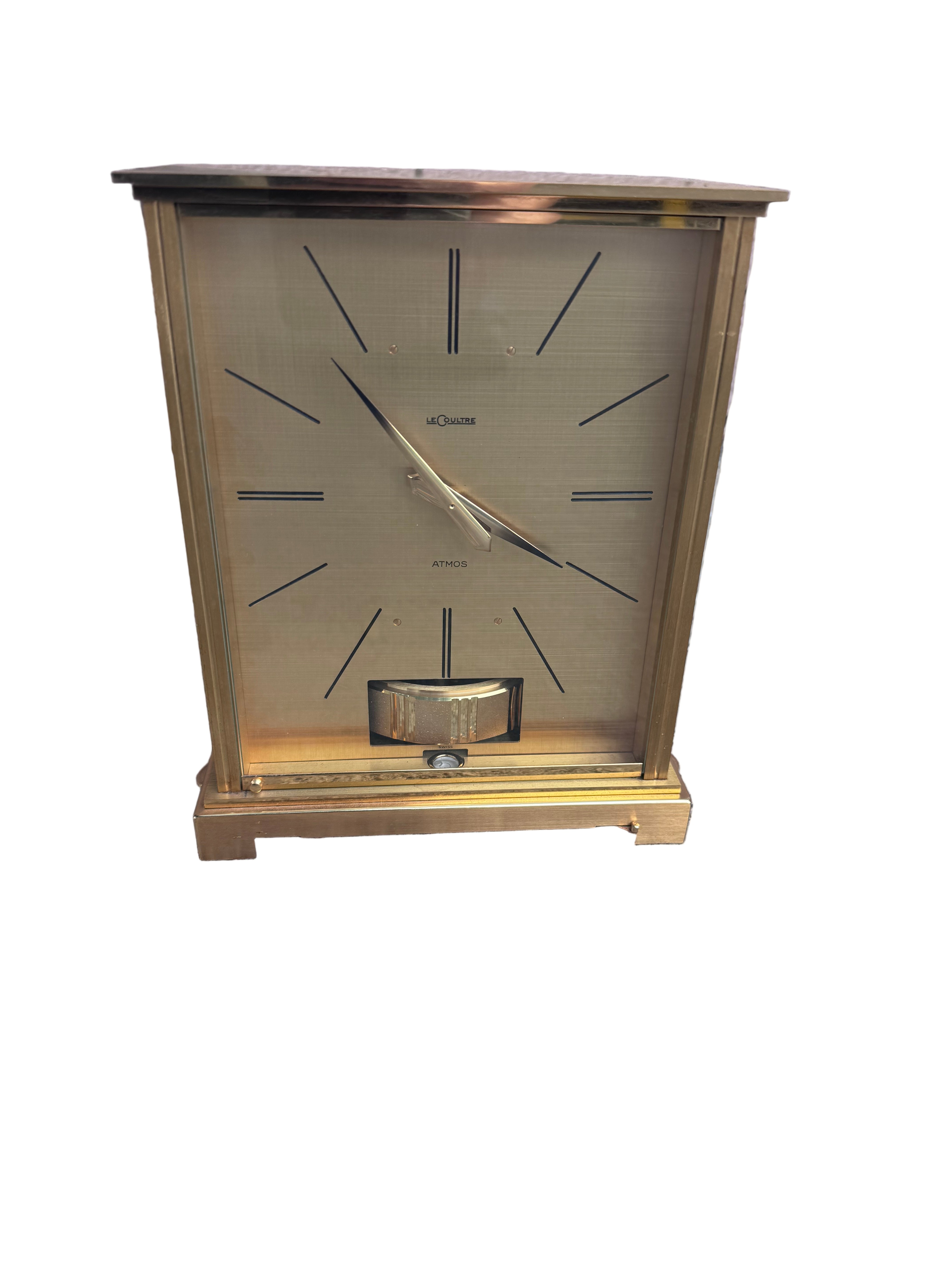 Vintage Jaeger LeCoultre Atmos Desk Clock Embassy VII