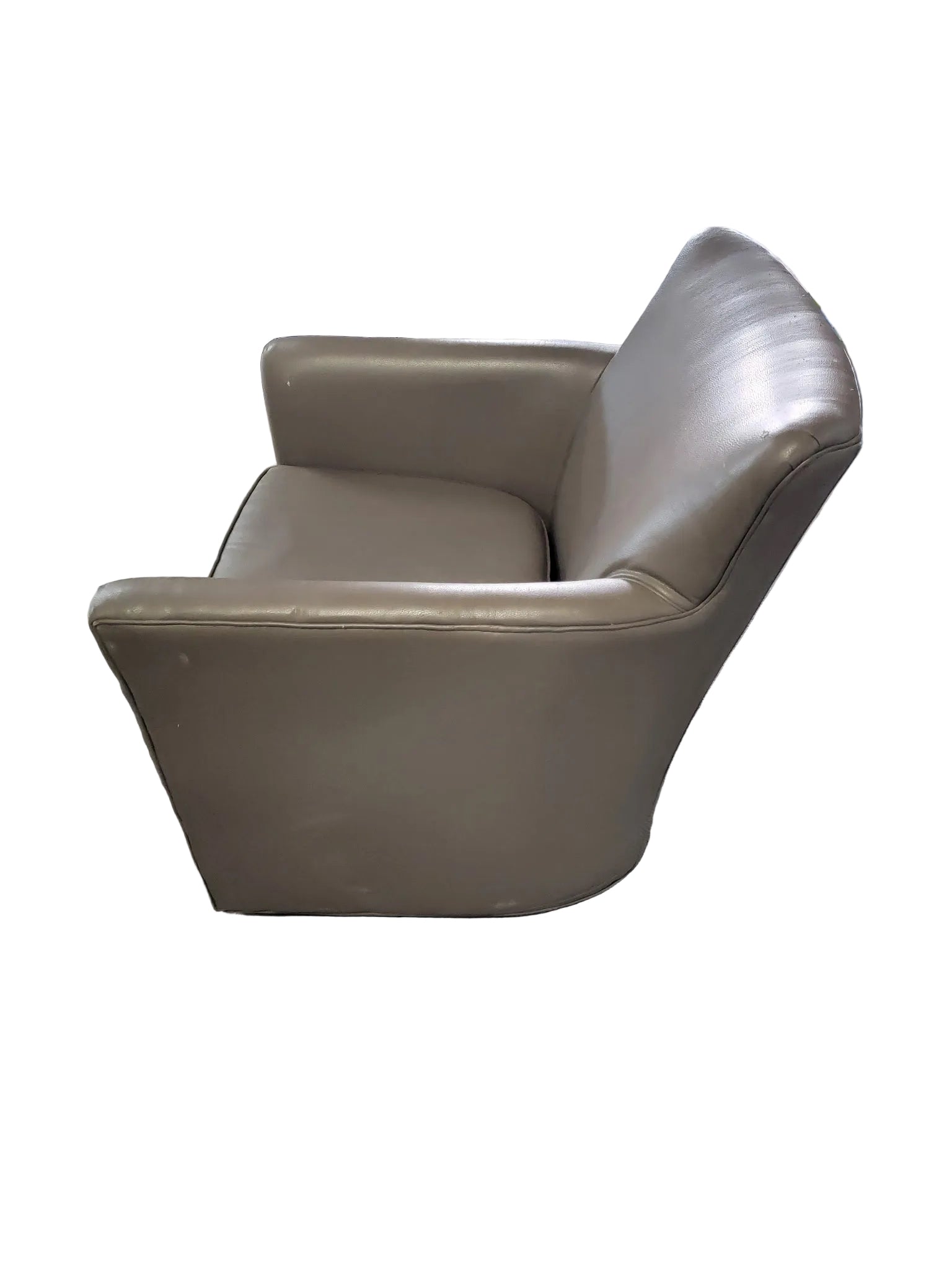 New - Vintage Modern Lounge Club Chairs by Vogel for Reupholstery - Pair