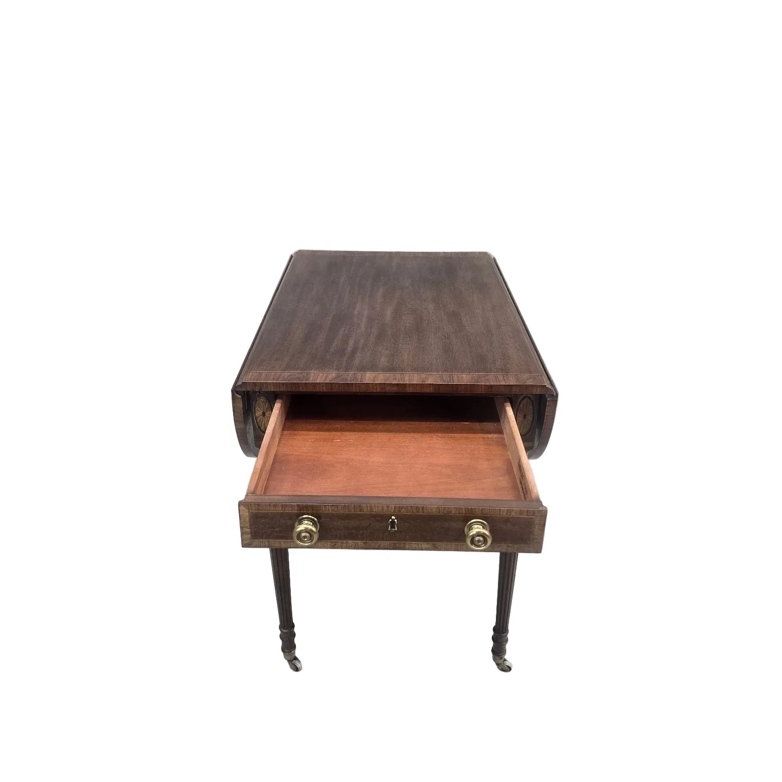 Vintage Aston Court by Henredon Regency Drop-Leaf Pembroke Writing Table