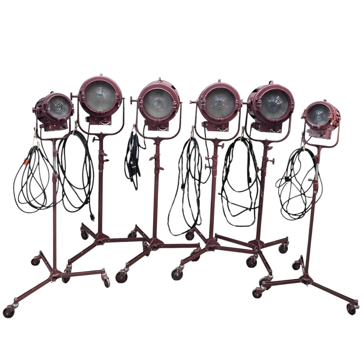 Mole-Richardson Type 407 Baby Solar Spot Hollywood Studio Floor Lamps – Pair