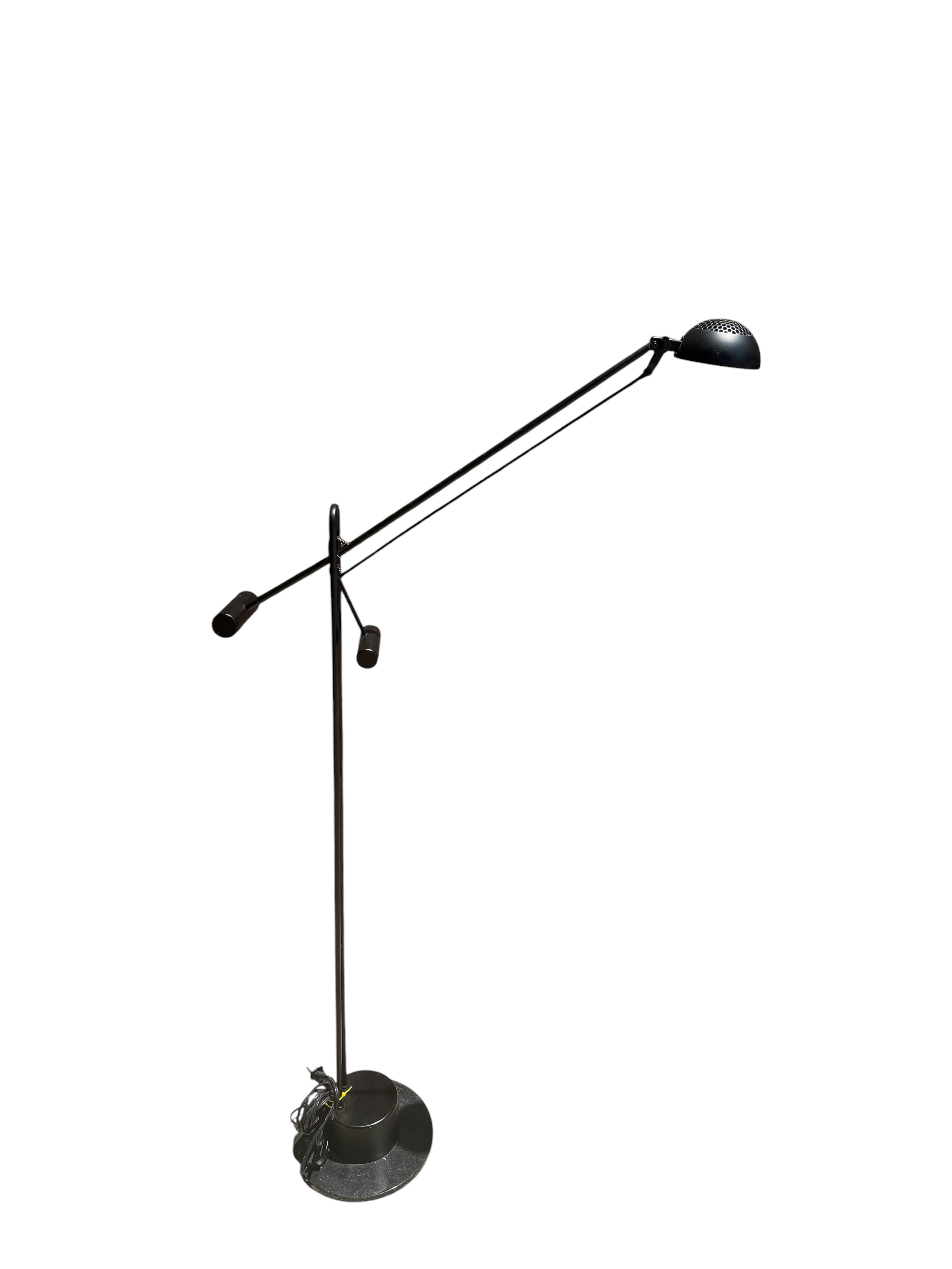 Vintage Postmodern Crane Form Floor Lamp