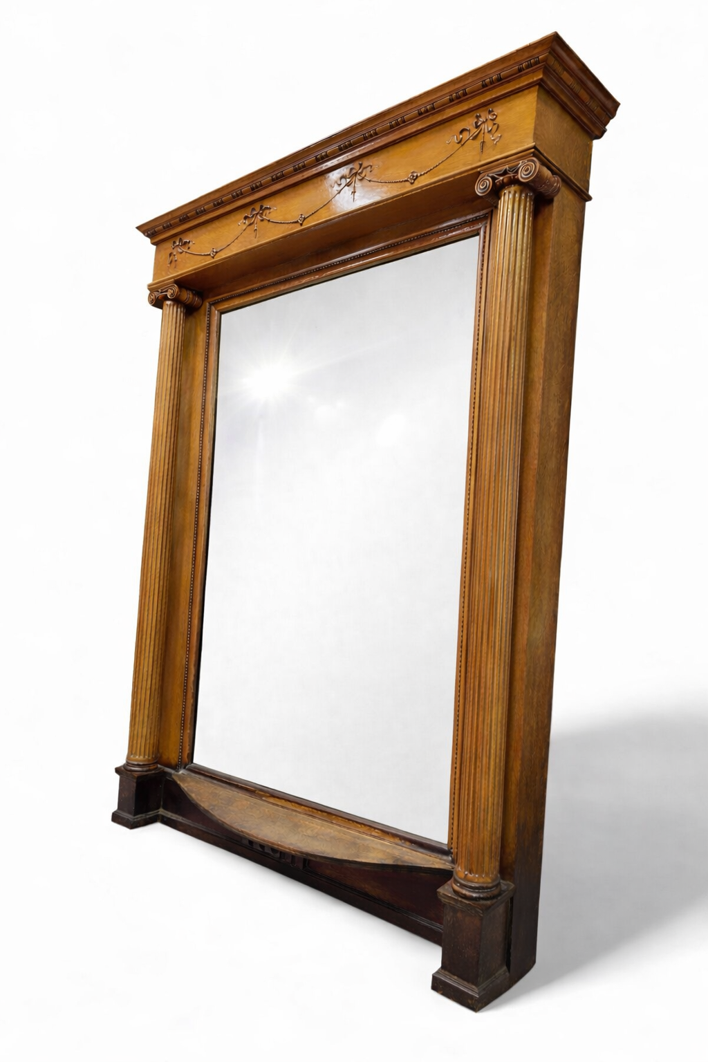 Antique Victorian Style Architectural Salvage Beveled Pier Mirror
