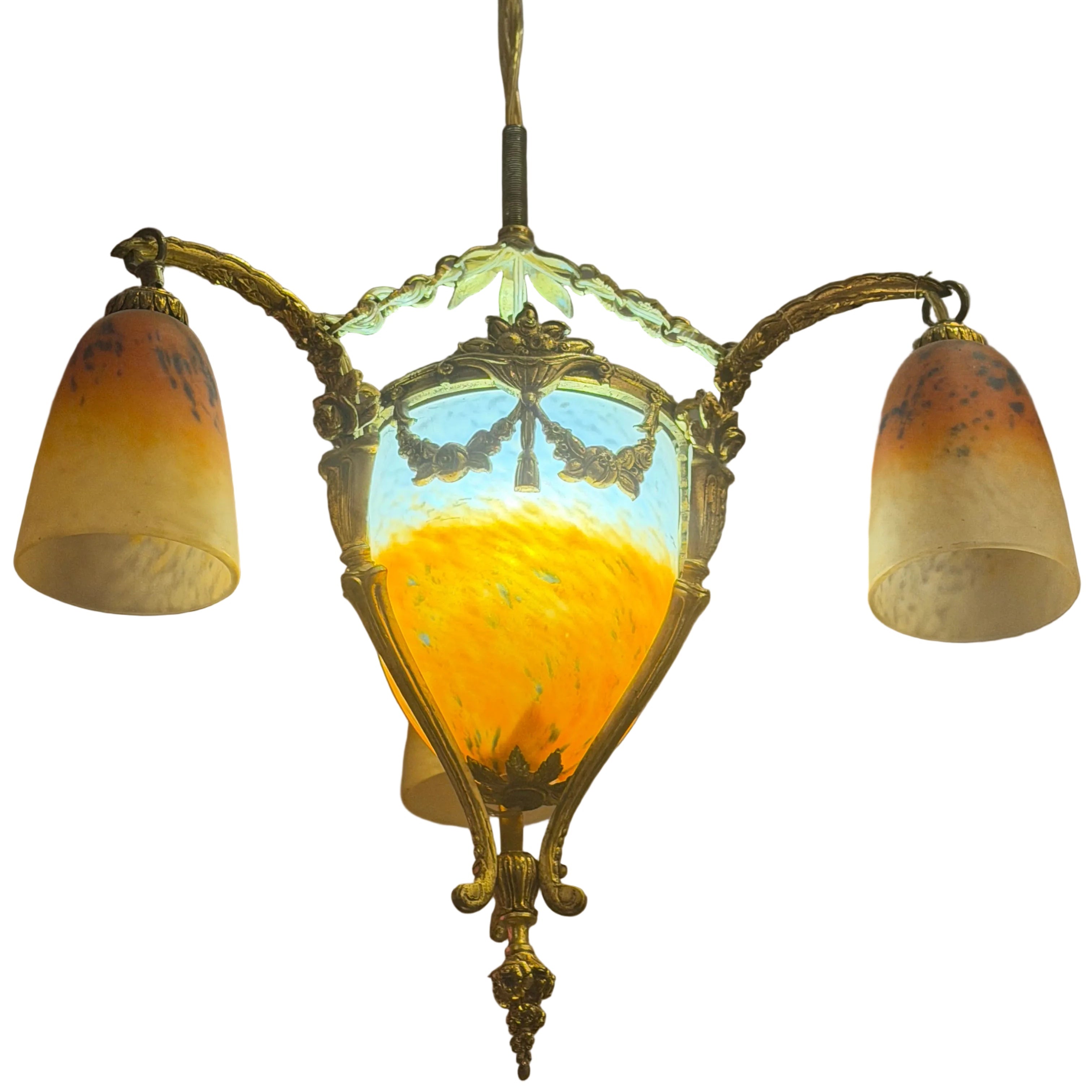 Antique French Art Deco Chandelier