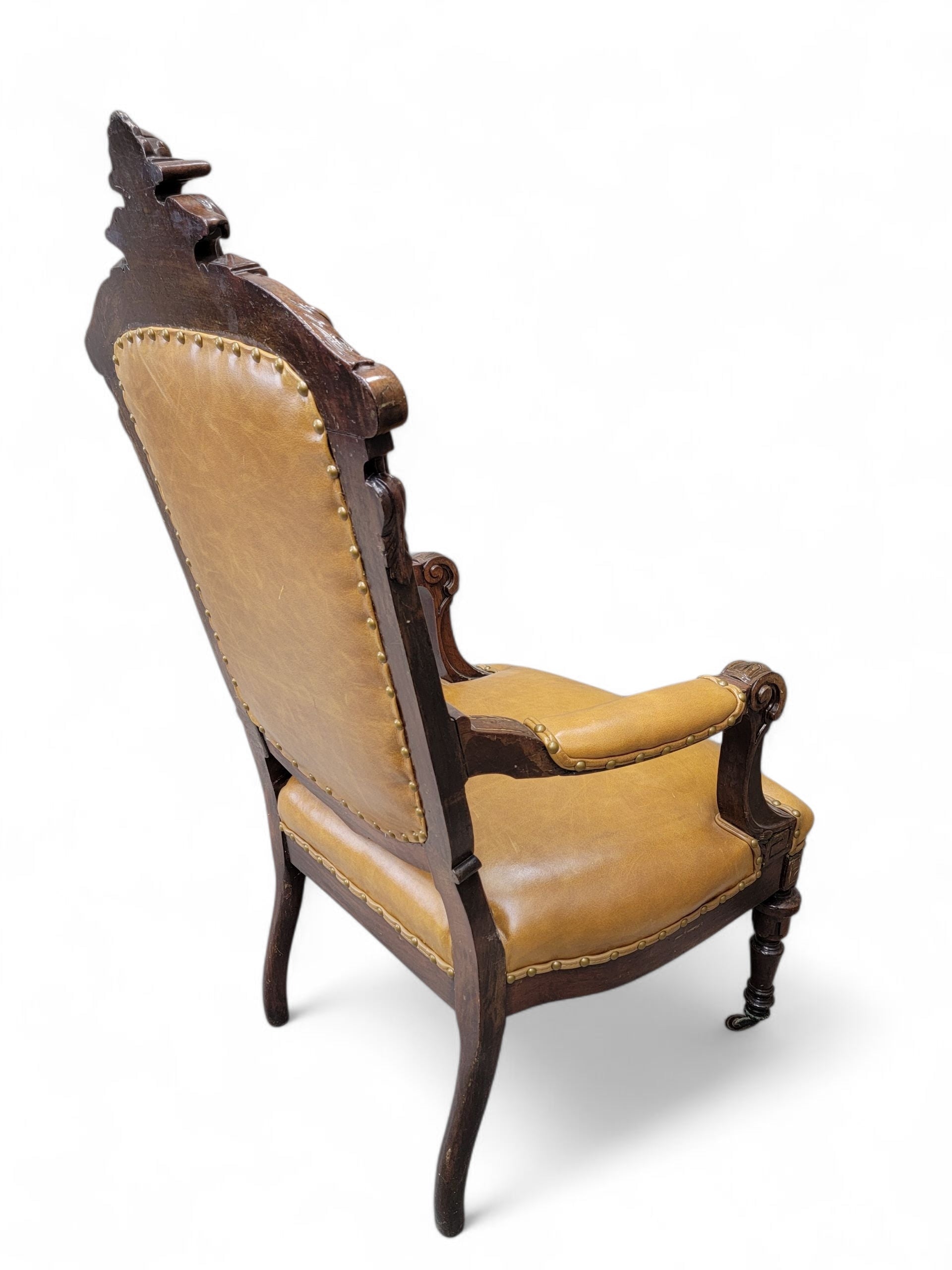 Antique French Regency Style Rosewood Parlor Set Newly Reupholstered - 4