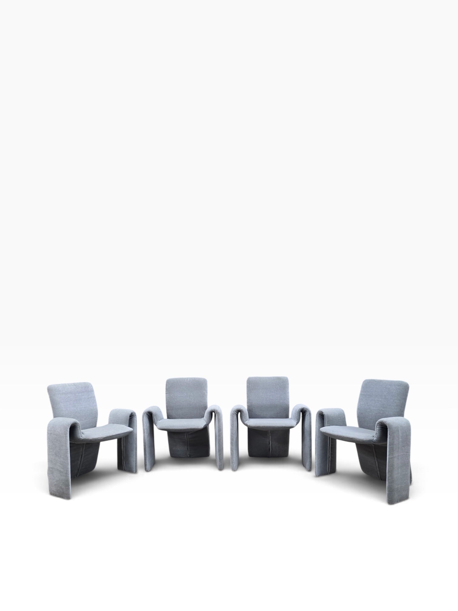 Postmodern Dining Chairs Newly Reupholstered by Steve Leonard - 4