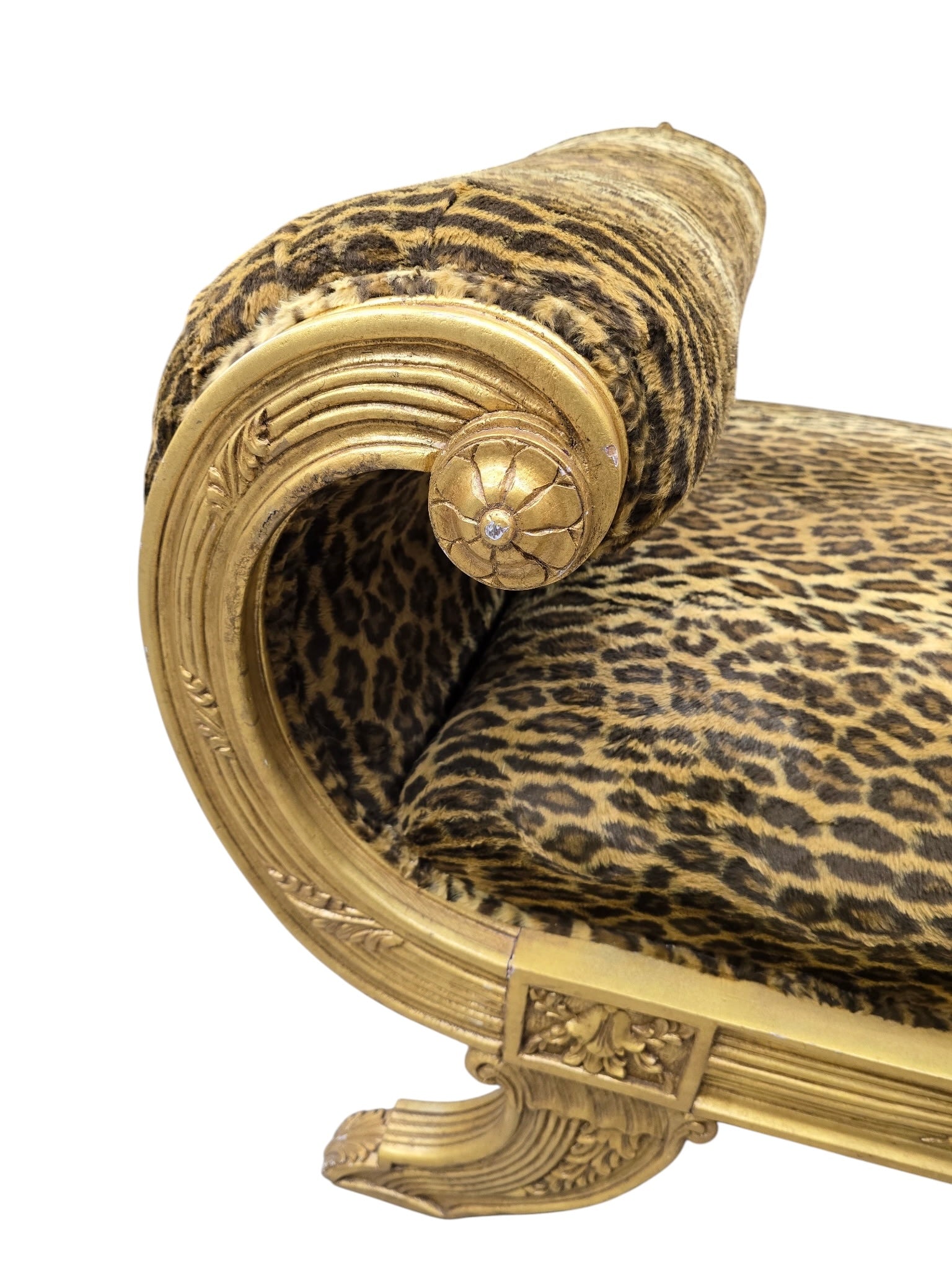 Vintage Henredon Style Hollywood Regency Chaise Lounge