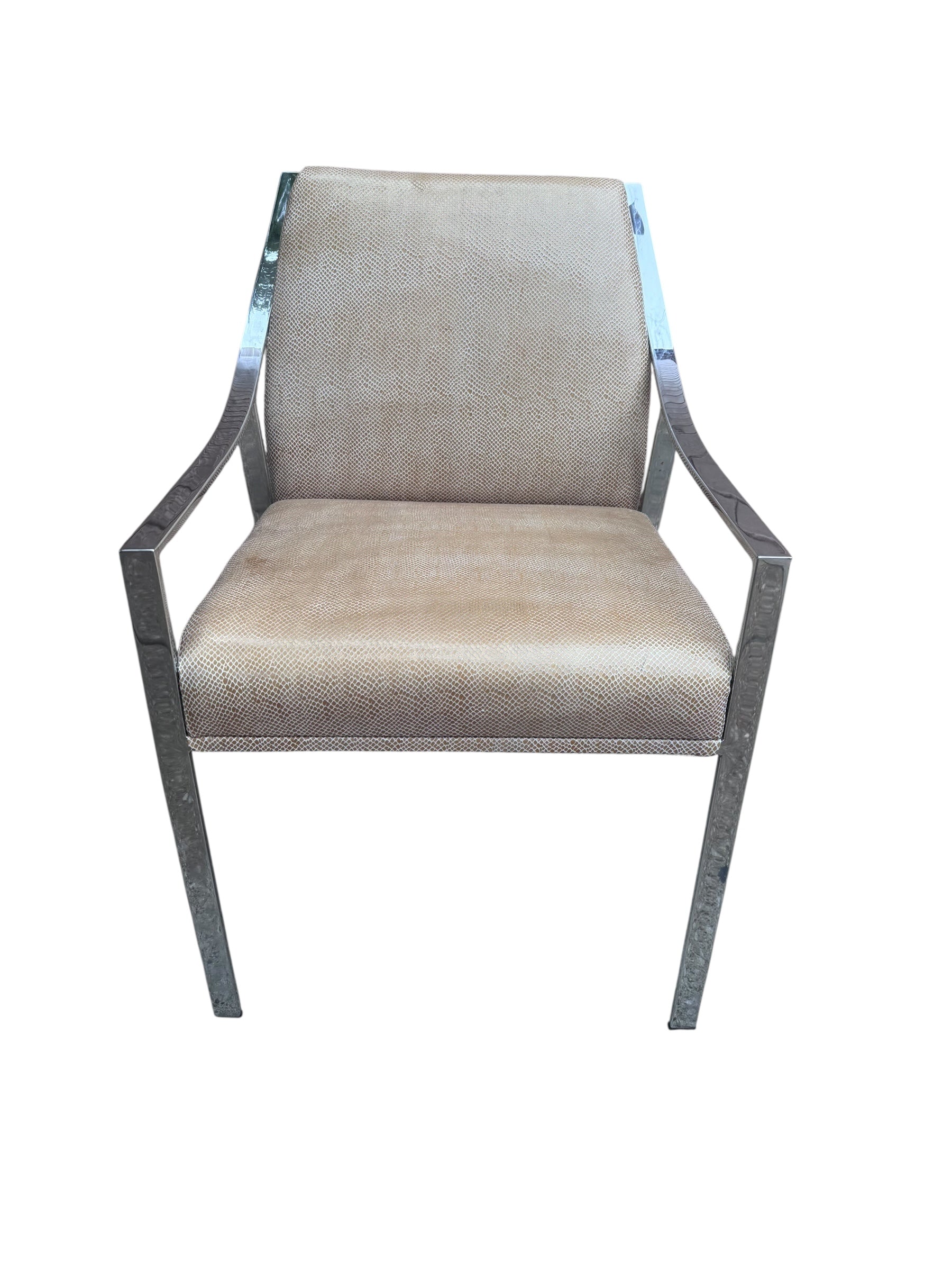 Modern Christophe Holly Hunt Aileron Chair Newly Upholstered