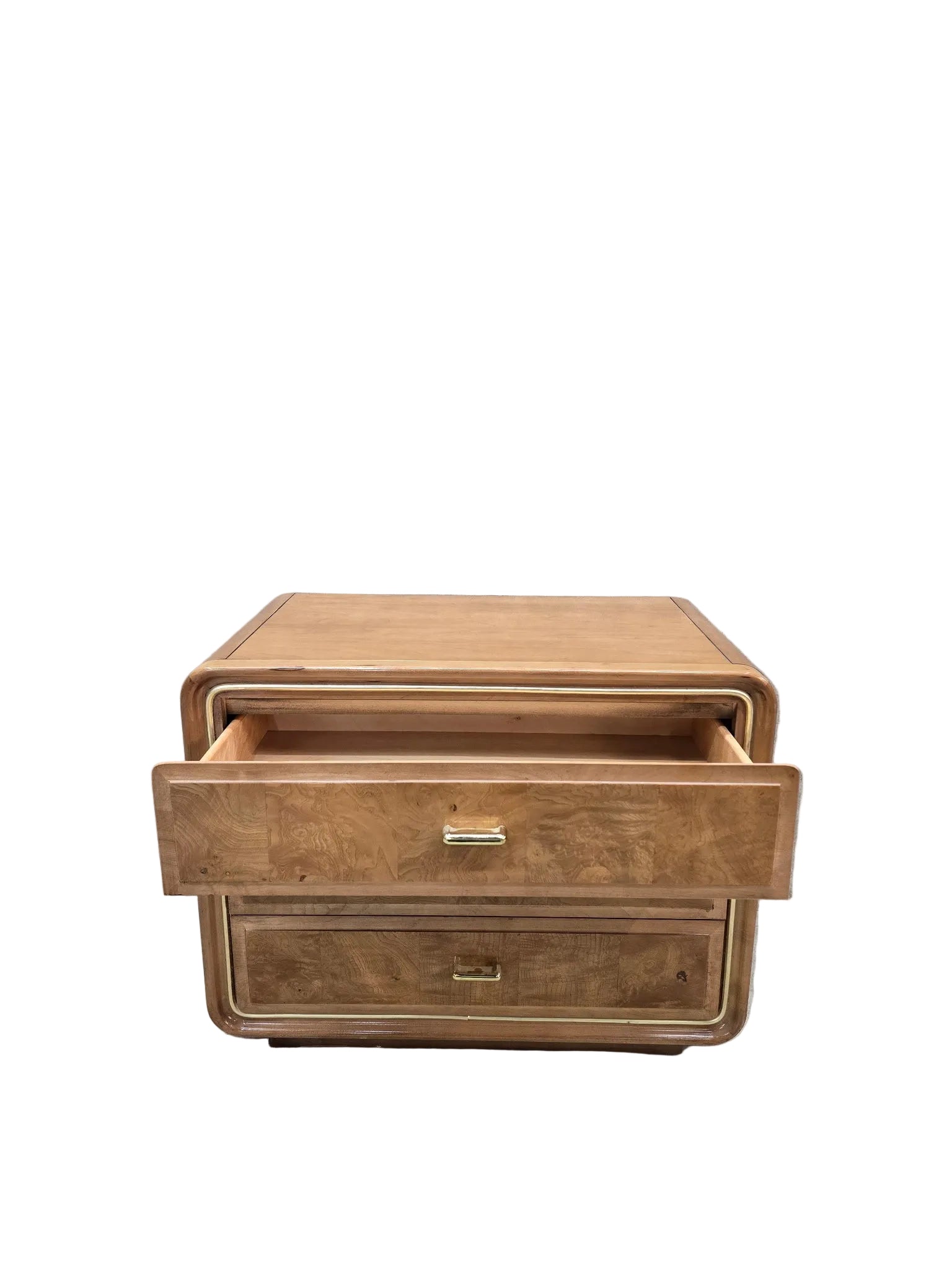 MCM Walnut 3 Drawer Chest/Nightstand by American of Martinsville