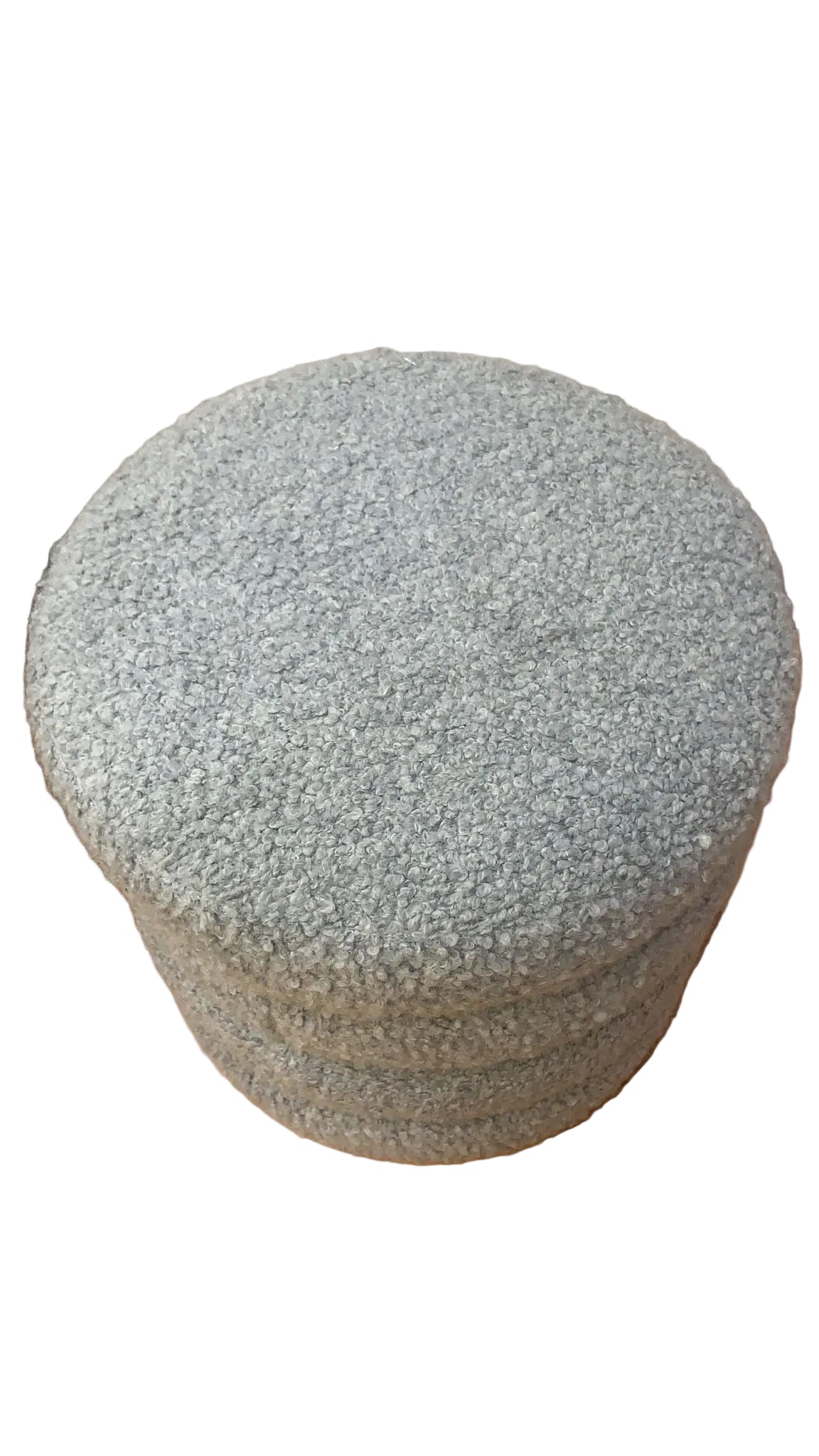 Vintage Contemporary Ridged Stool Newly Reupholstered