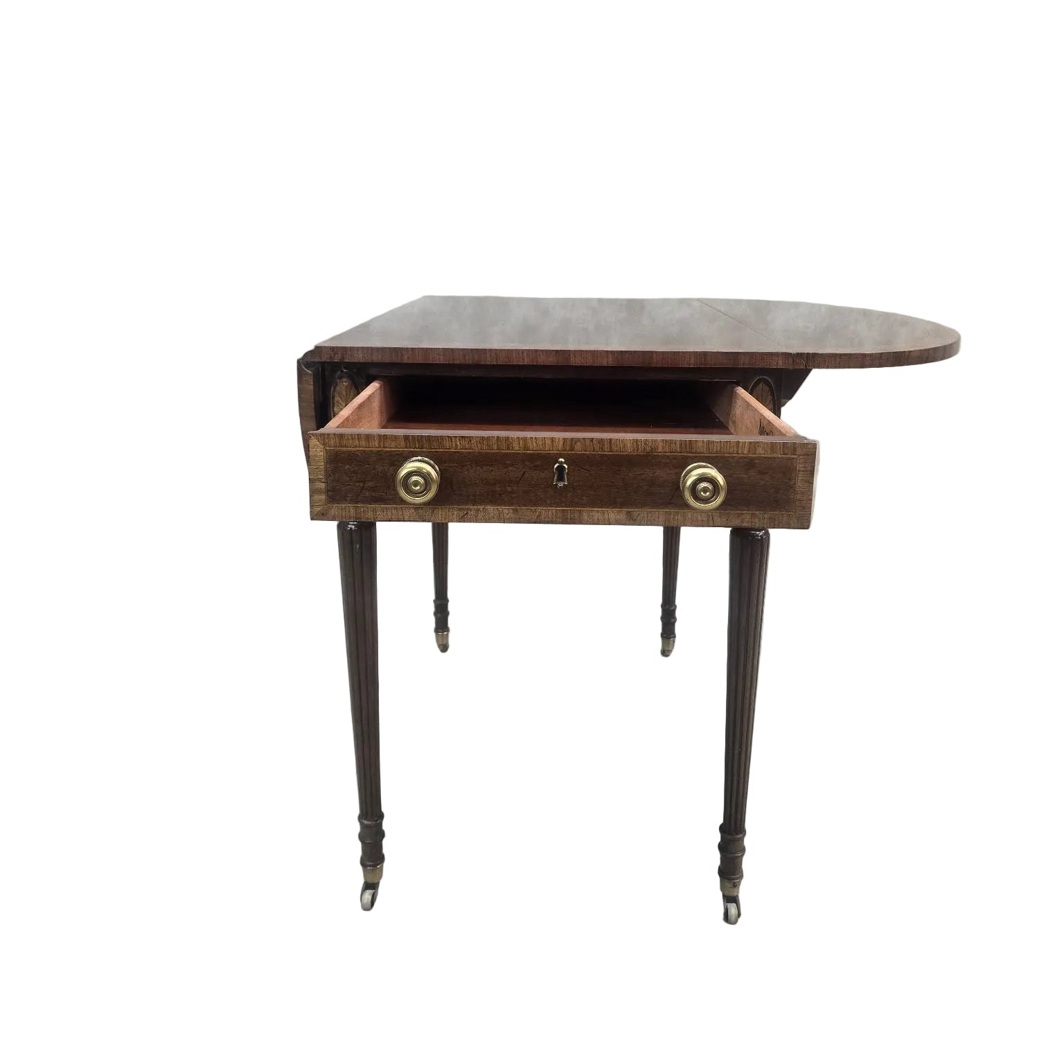 Vintage Aston Court by Henredon Regency Drop-Leaf Pembroke Writing Table
