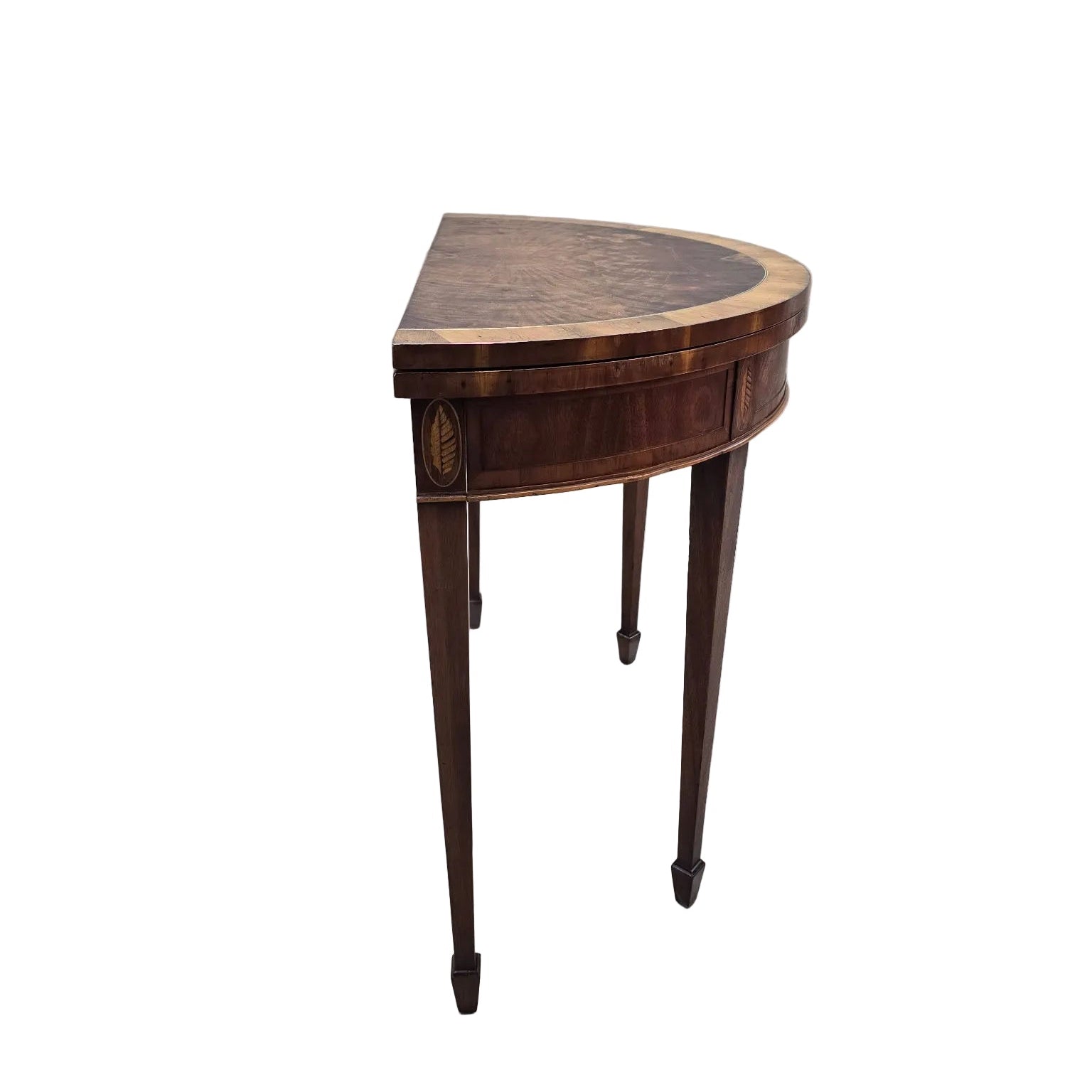 Vintage Folding Demilune Flip-Top Table