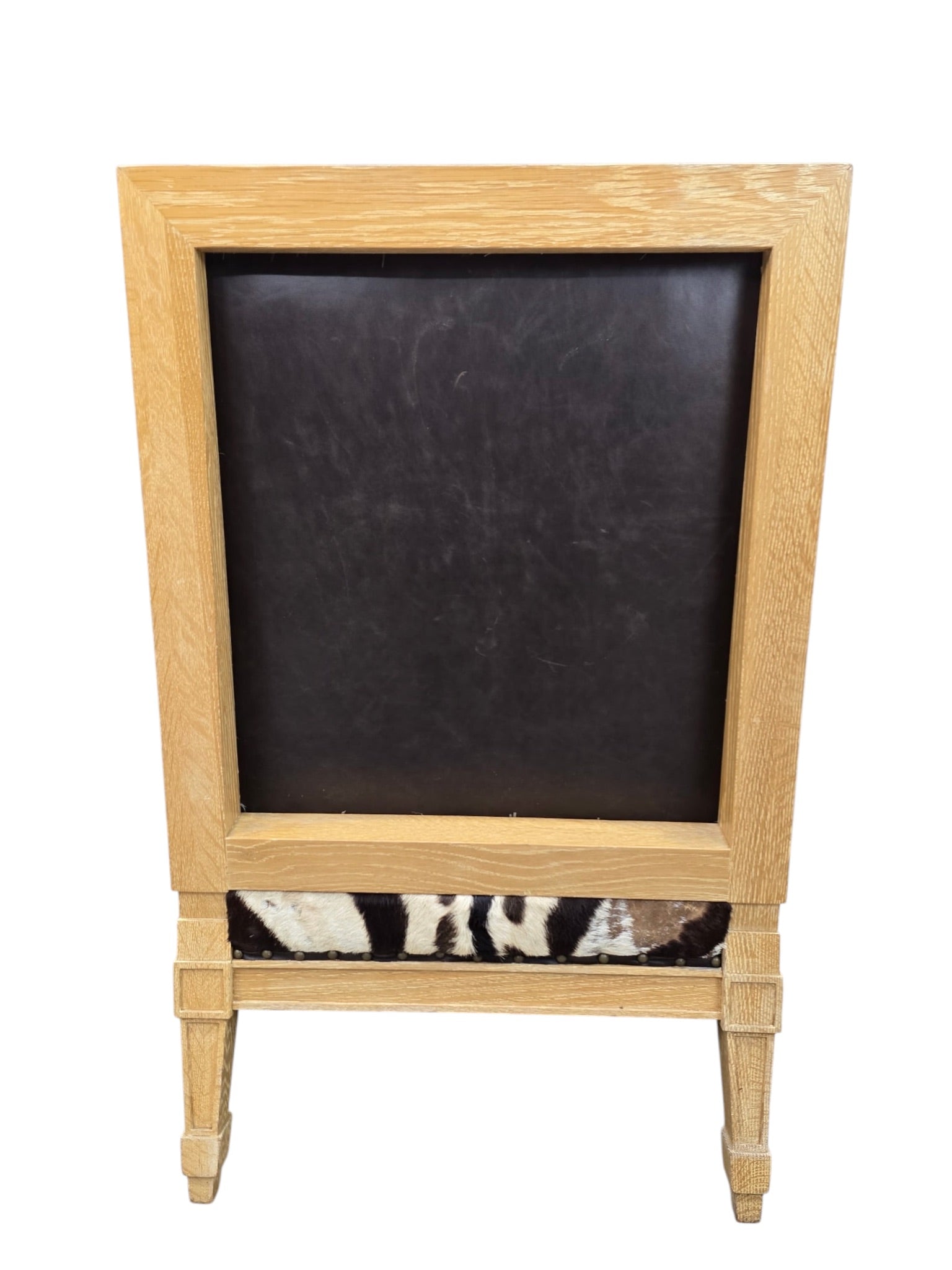 Frank Emilio Lounge Chair by MattVintage Frank Emilio Lounge Chair by Mattaliano Newly Reupholstered in Genuine Hide & Distressed Leather