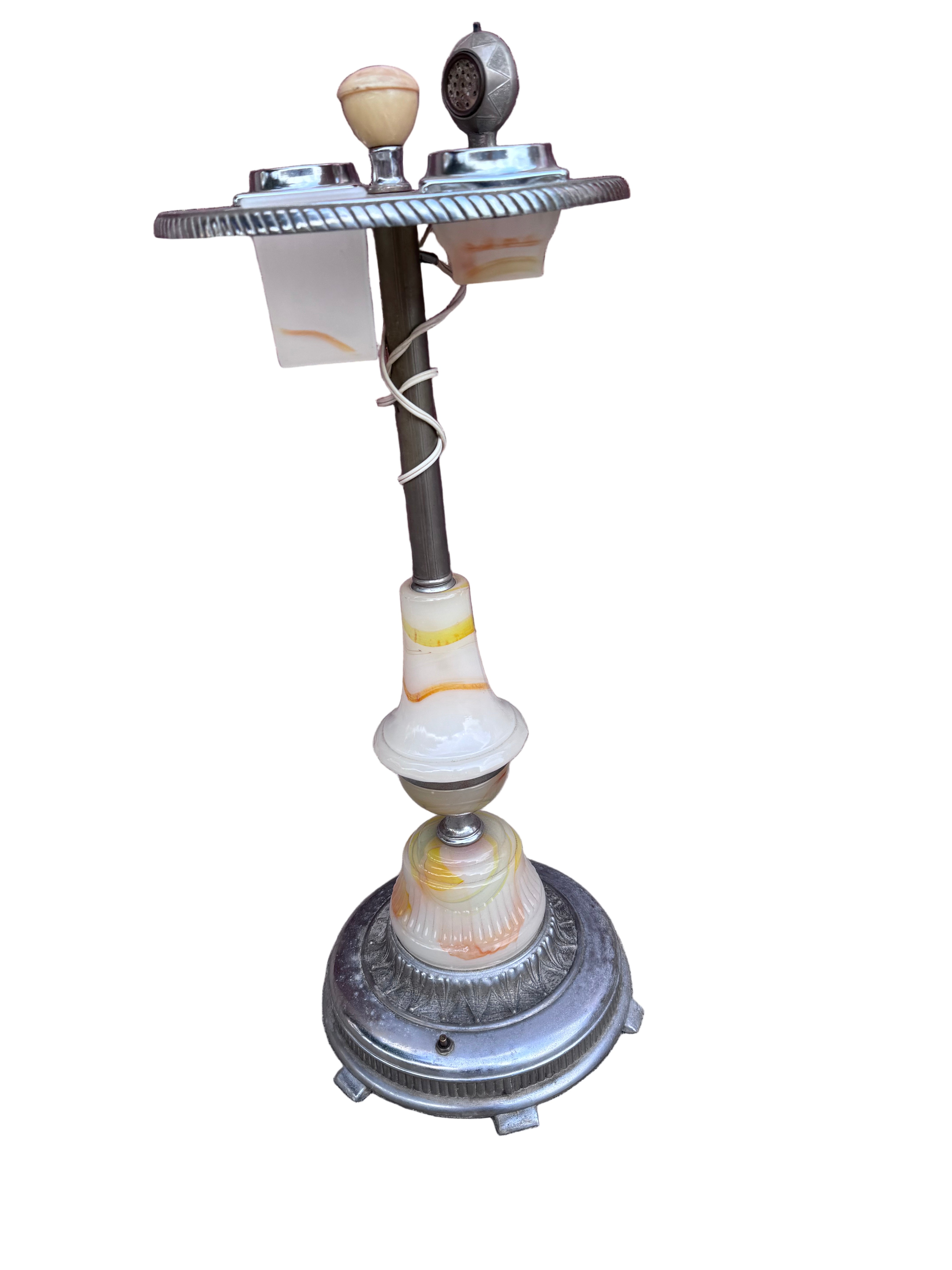 Vintage Art Deco Floor Smoking Stand Ashtray