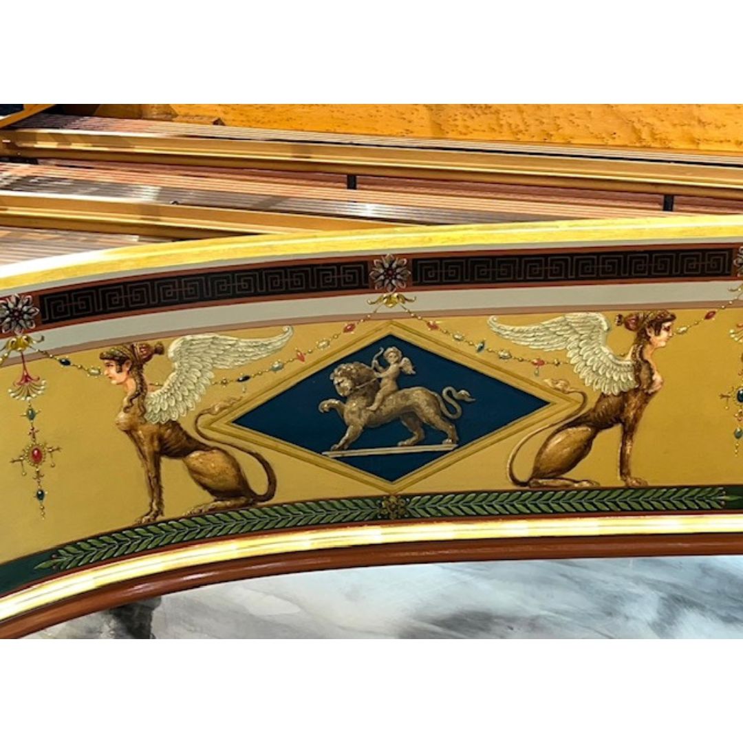 Antique French Erard Empire Grand Piano, Hand Painted & Signed by Pierre Guerin