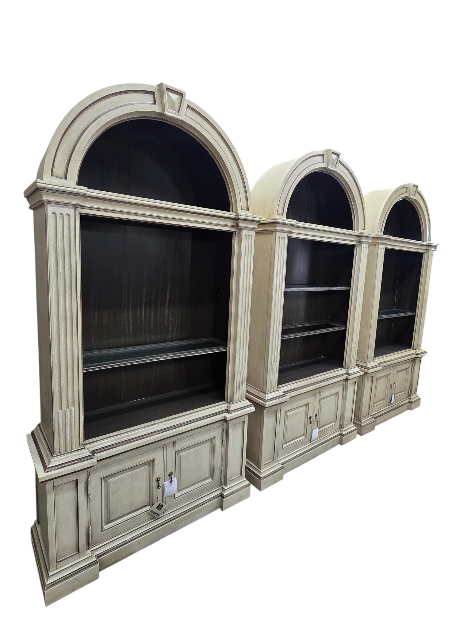 New - Vintage Neoclassical Style Architectural Display Cabinets By Bernhardt - 3
