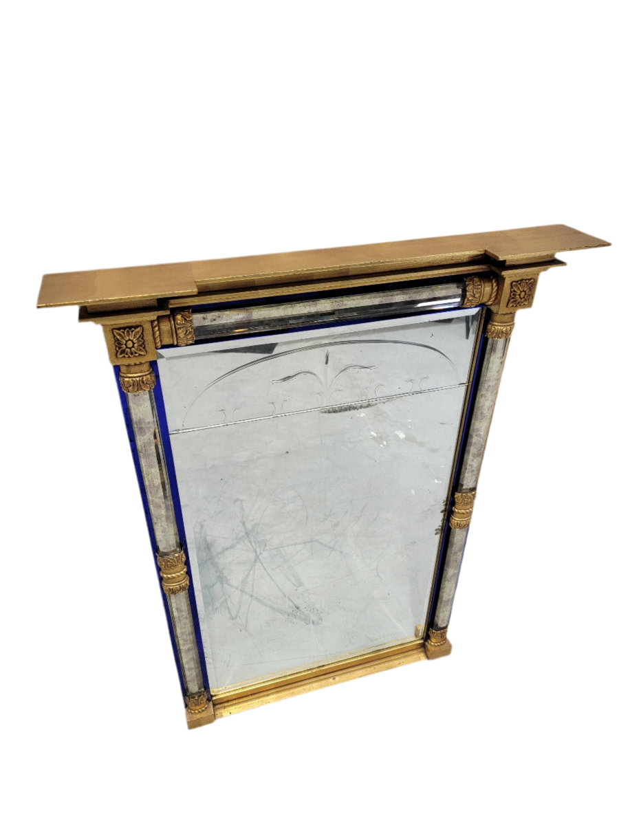 Vintage Empire Federal Style Wall Mirror Glass