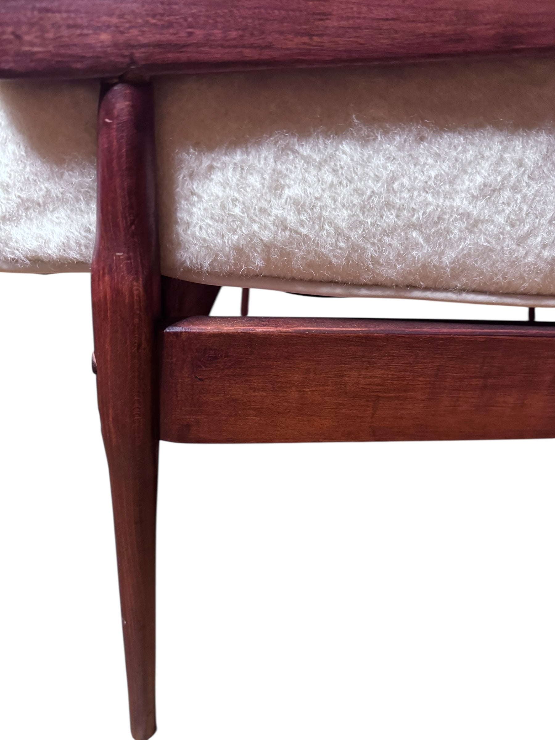 Mid Century Modern Lawrence Peabody High Back Lounge Chair Newly Upholstered