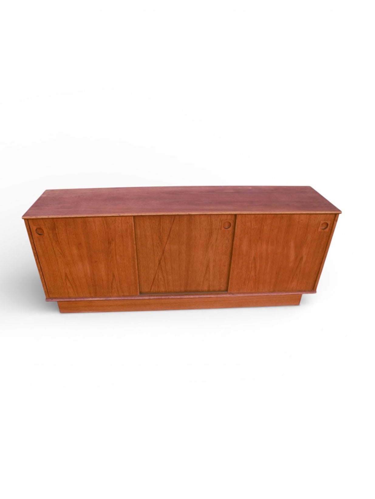 MCM Danish Sliding Door Sideboard Credenza by Dyrlund