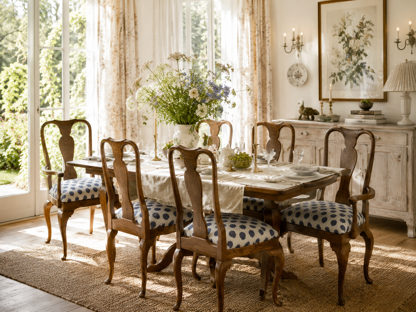 Vintage Century Furniture Queen Anne Dining Chairs – Set of 6