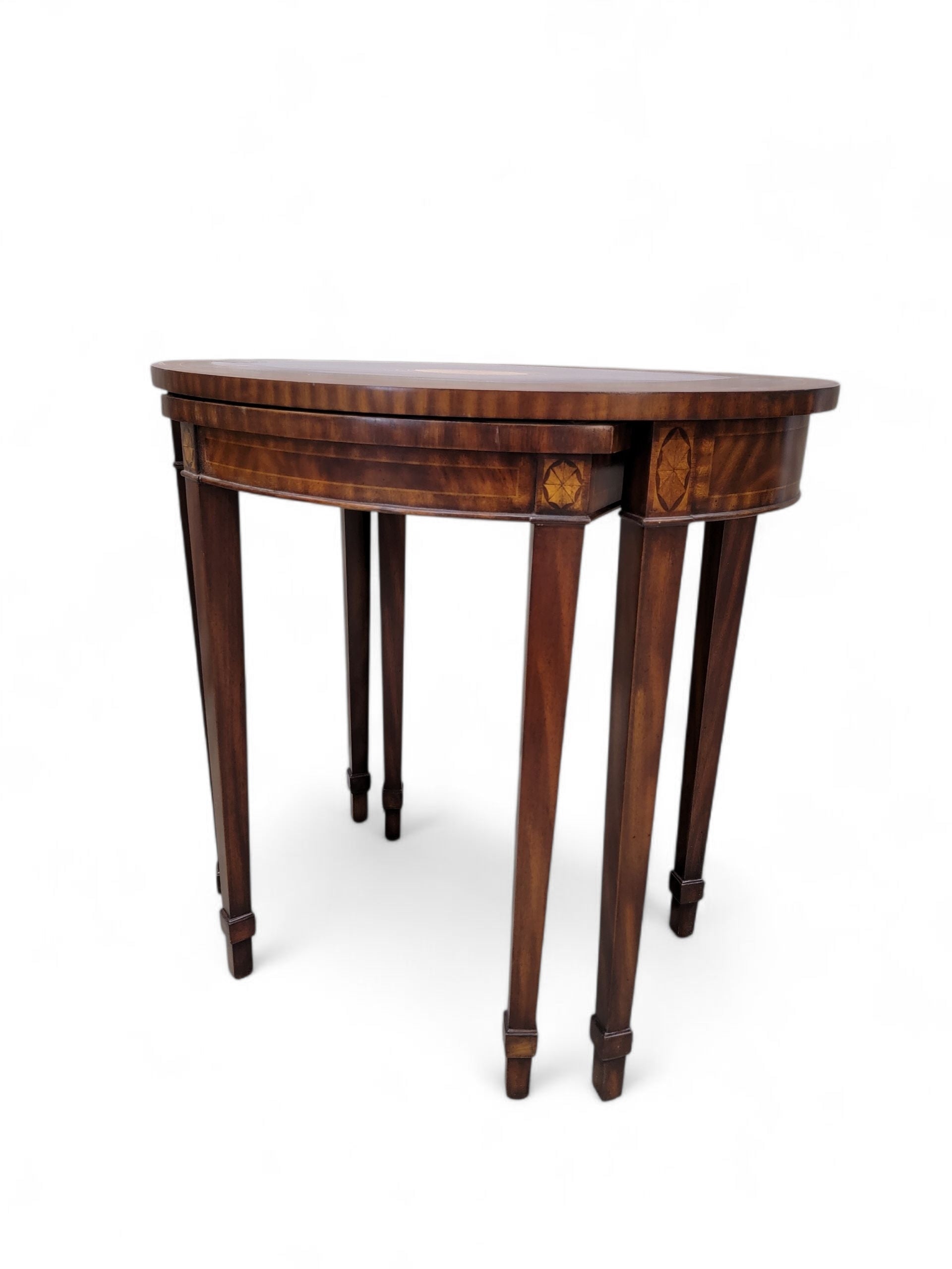 Vintage Regency Style Inlaid Nesting Tables by Maitland Smith