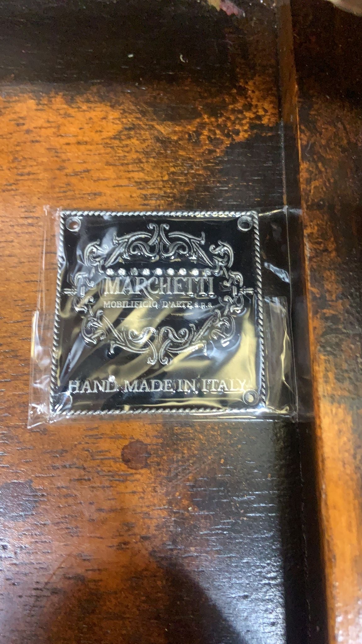 Marchetti – Hand Made in Italy Inlaid Walnut Extending Dining Table