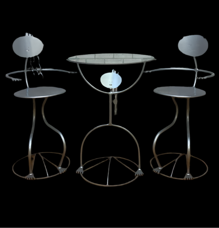 Vintage Rockledge Design Studios Dining/Bistro Set by Fred Garbotz - 3 Piece Set