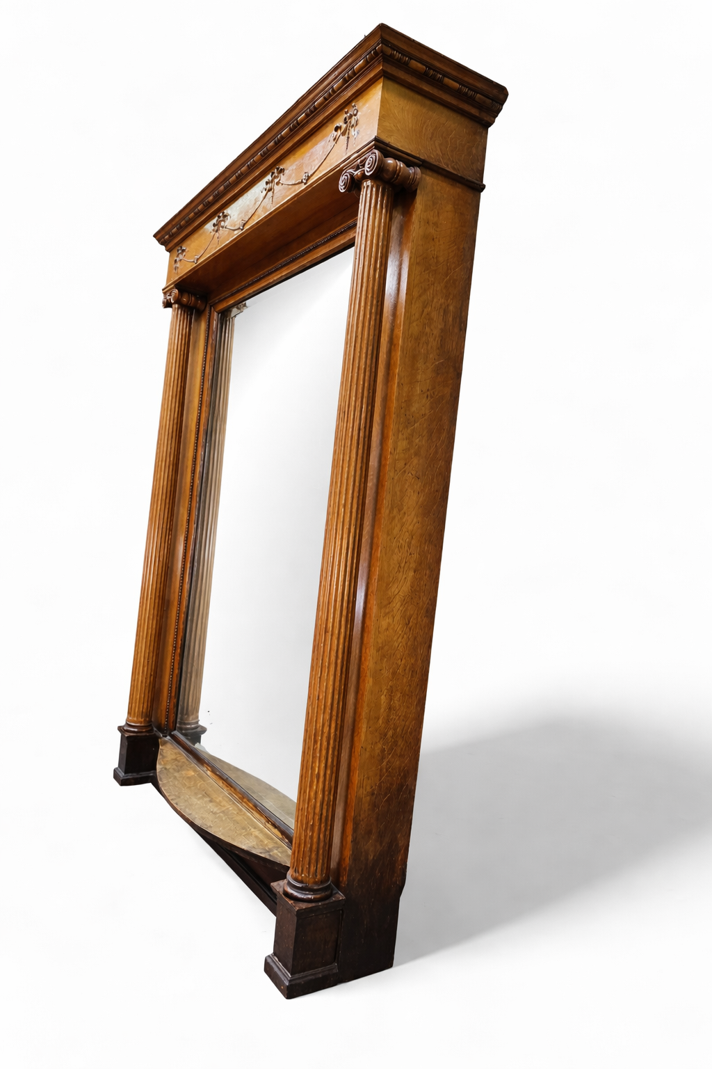 Antique Victorian Style Architectural Salvage Beveled Pier Mirror
