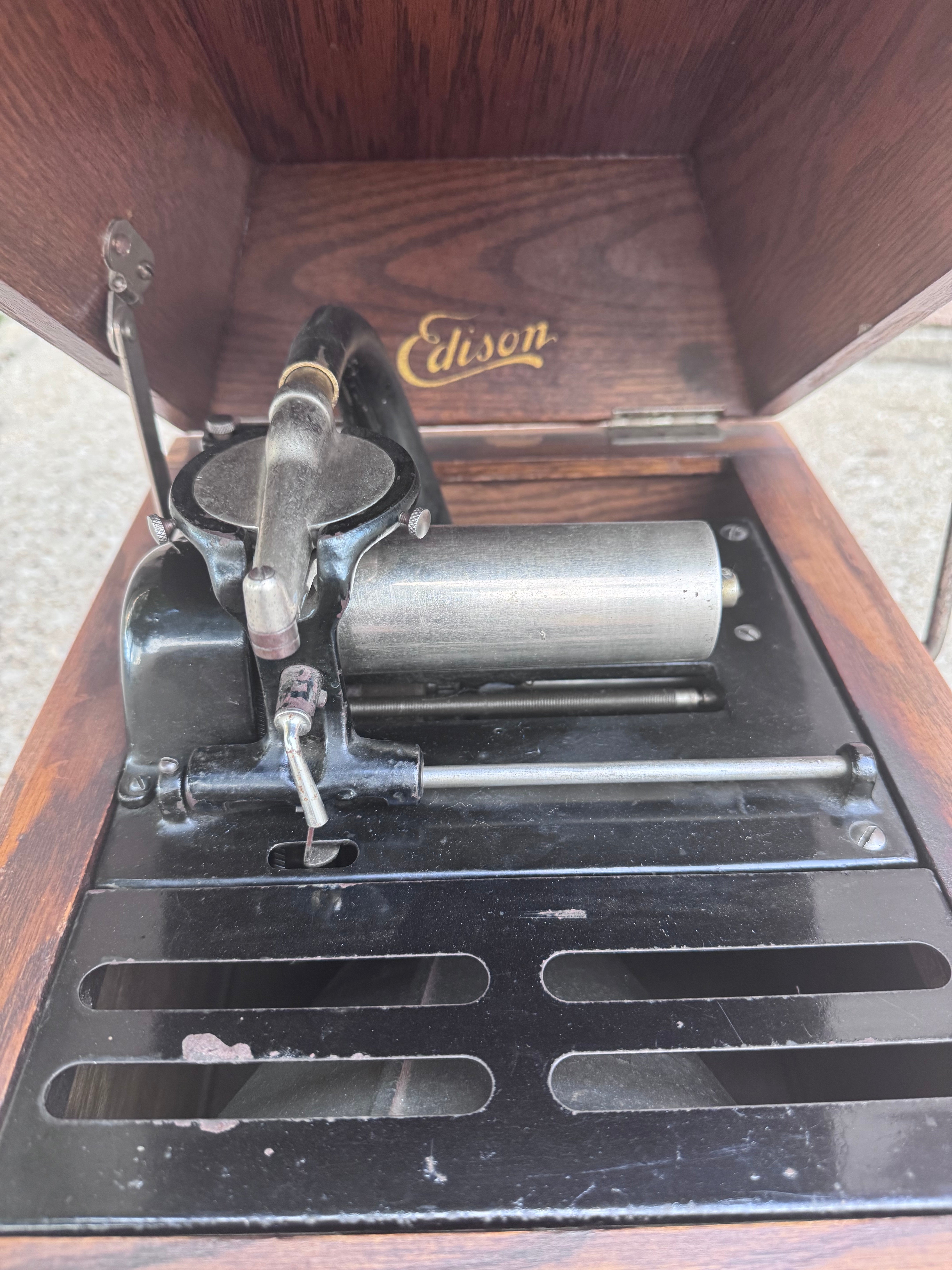 Edison Amberola X Phonograph Cylinder Record Player