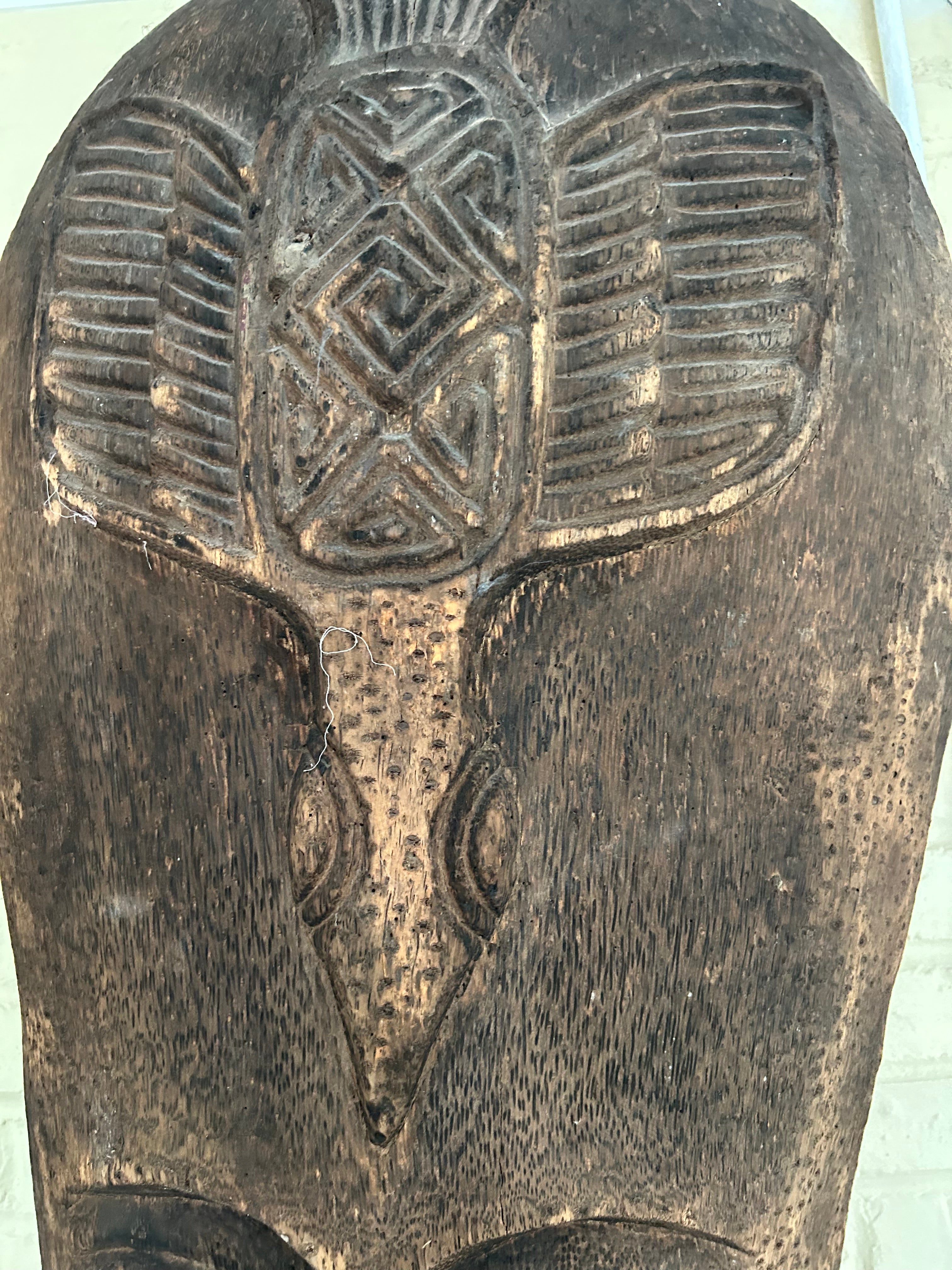 New - Hand Made Carved Tribal Head