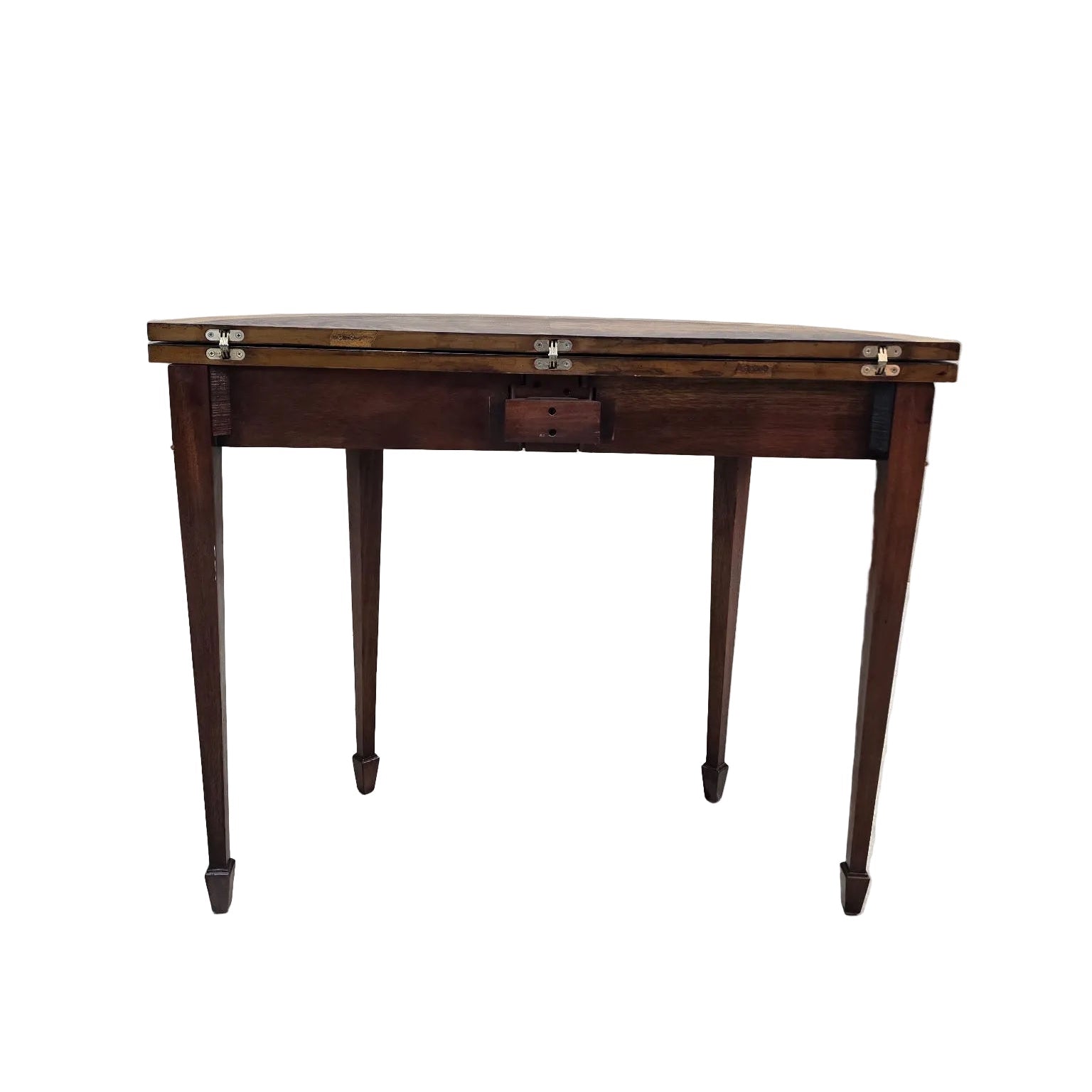 Vintage Folding Demilune Flip-Top Table