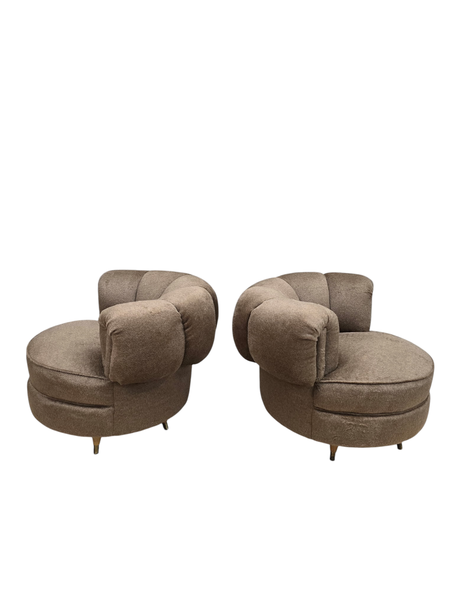 MCM Barrel Back Lounge Chairs Newly Reupholstered – Pair