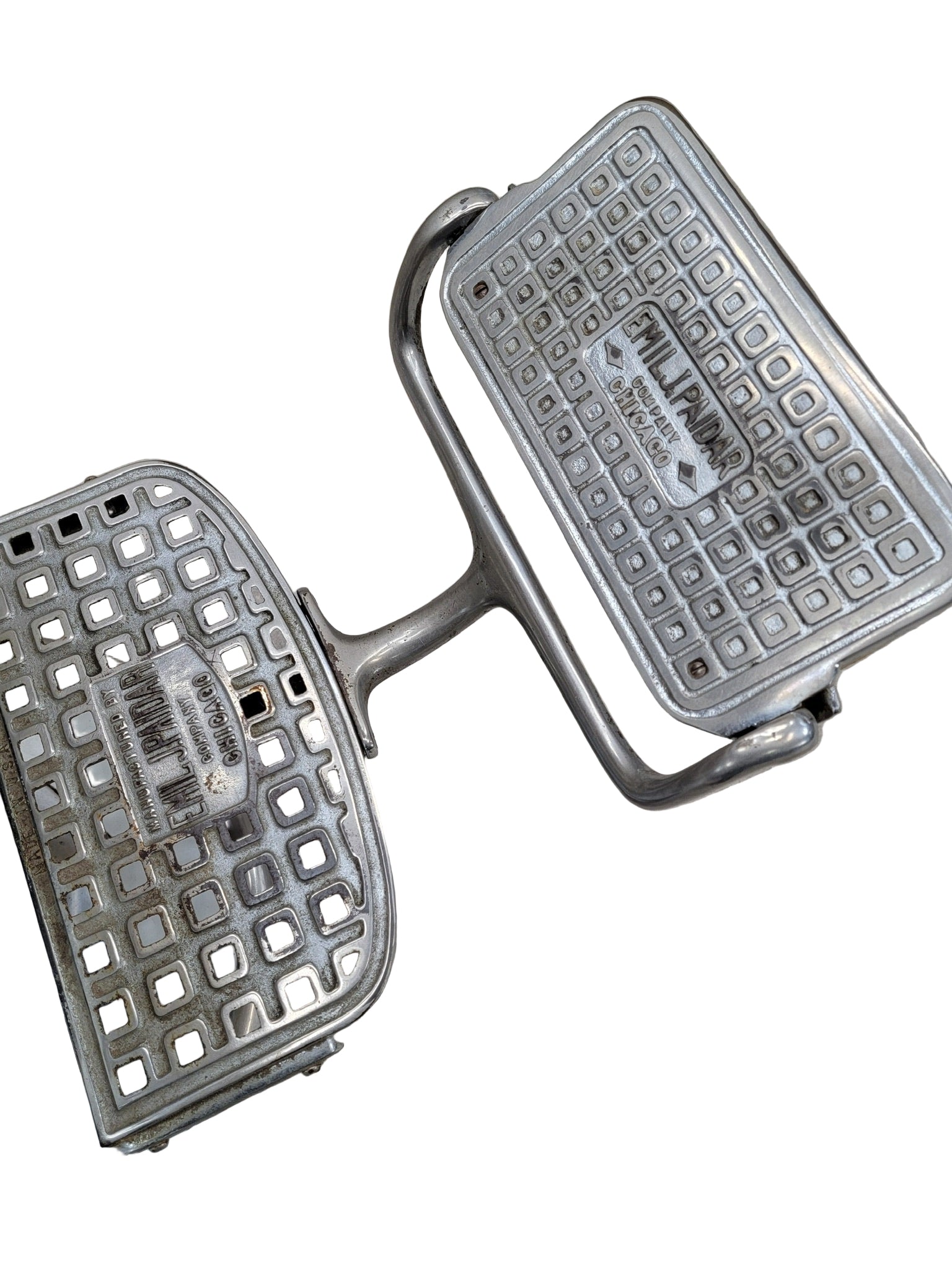 Antique Emil J. Paidar Adjustable Barber Chair with Spring Cushion Headrest