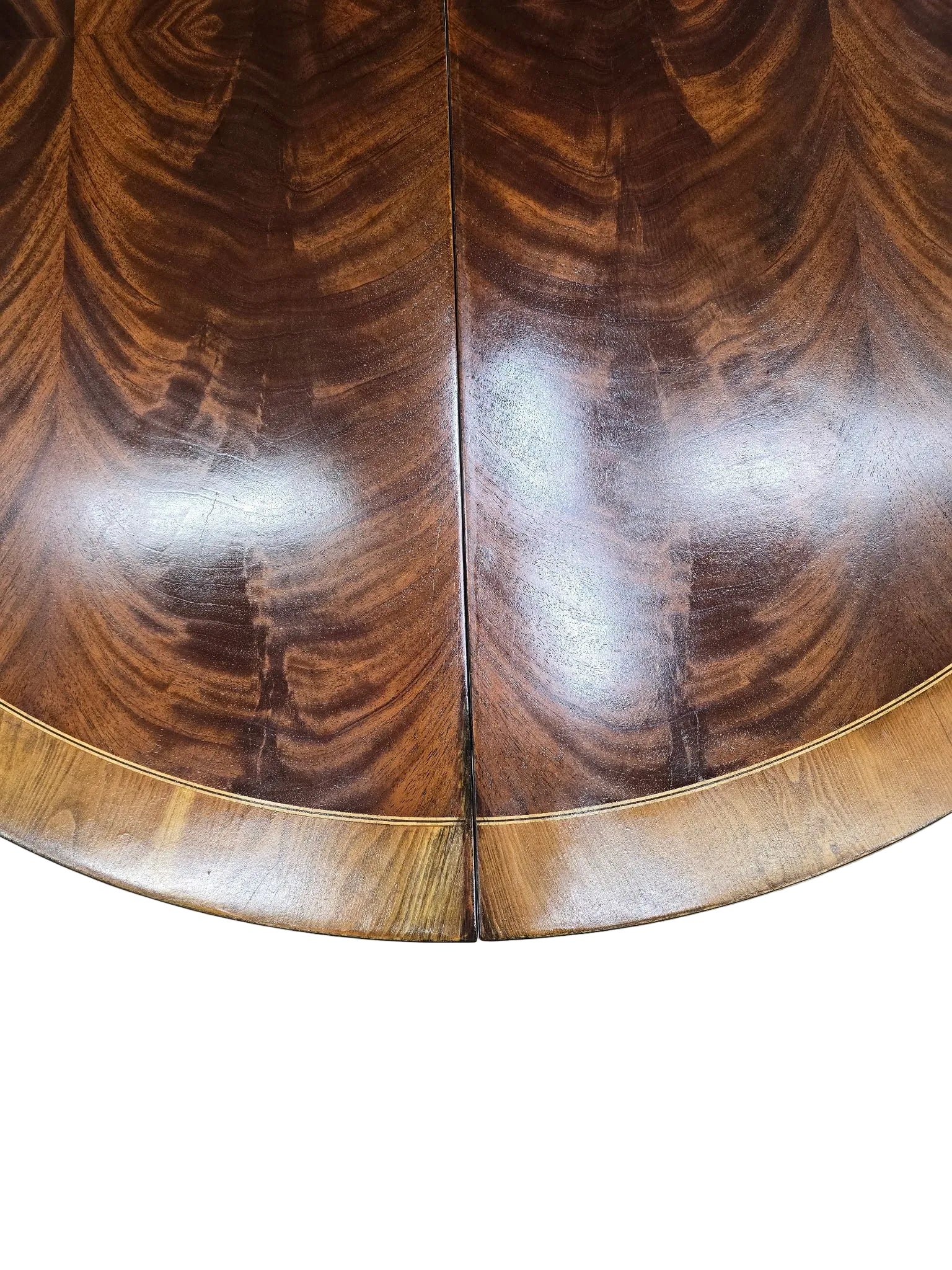 Vintage Folding Demilune Flip-Top Table