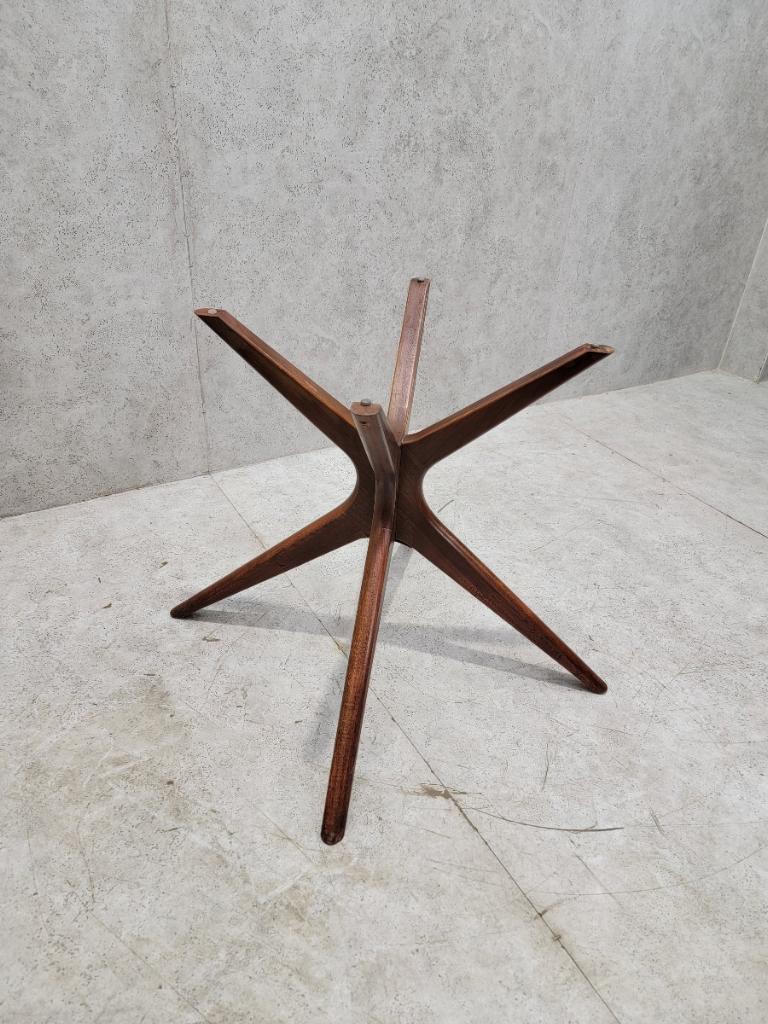 Mid Century Modern Sculptural Walnut "Jack's" Dining Table by Adrian Pearsall